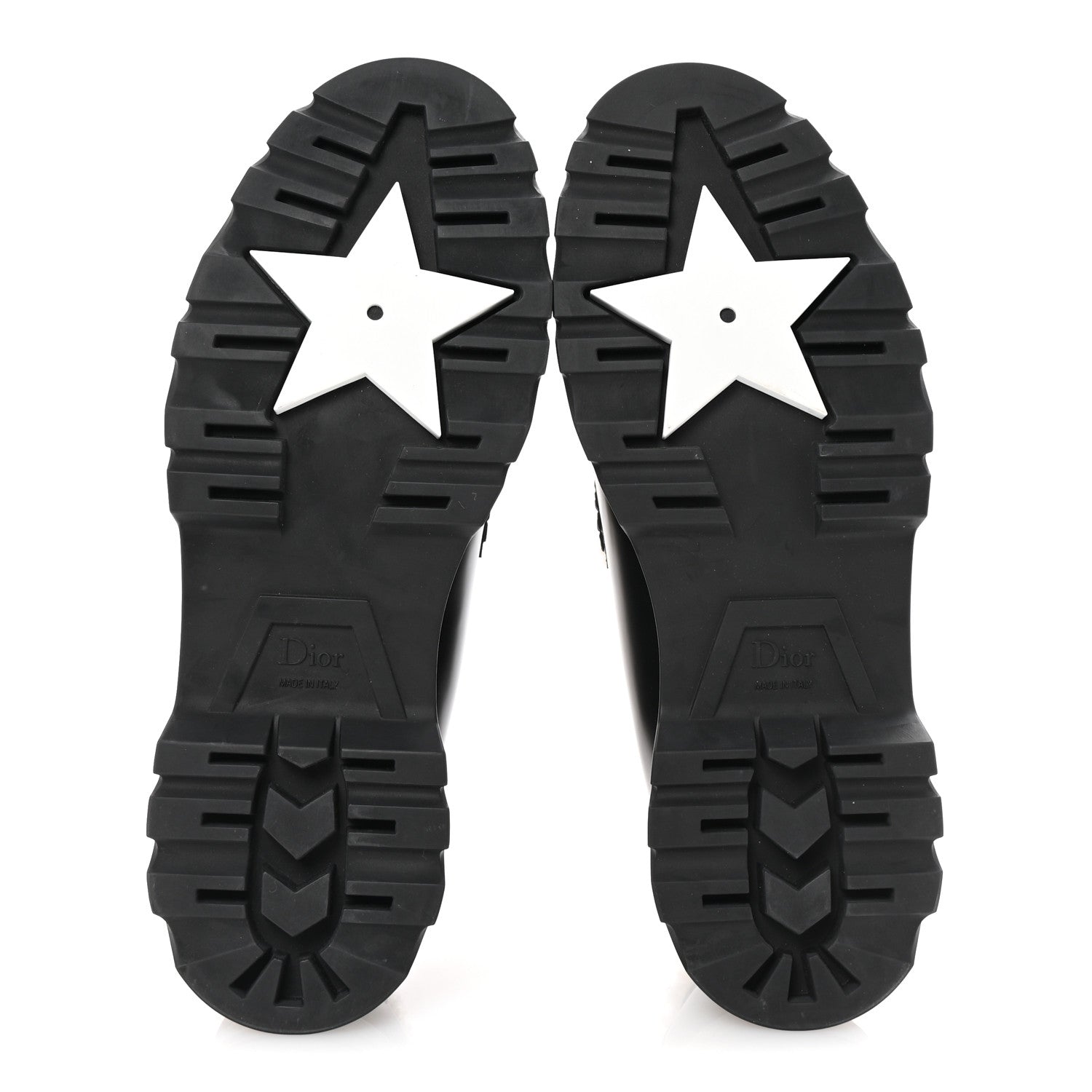 Brushed Calfskin Shearling Dior Code Lug Sole 15mm Loafers 41 Black Natural