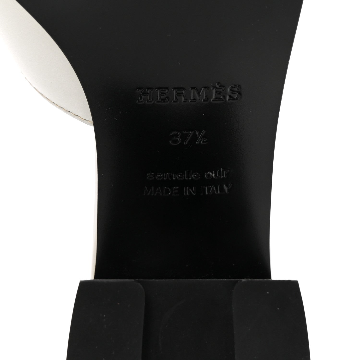 Calfskin Helia 60 Sandals 37.5 White