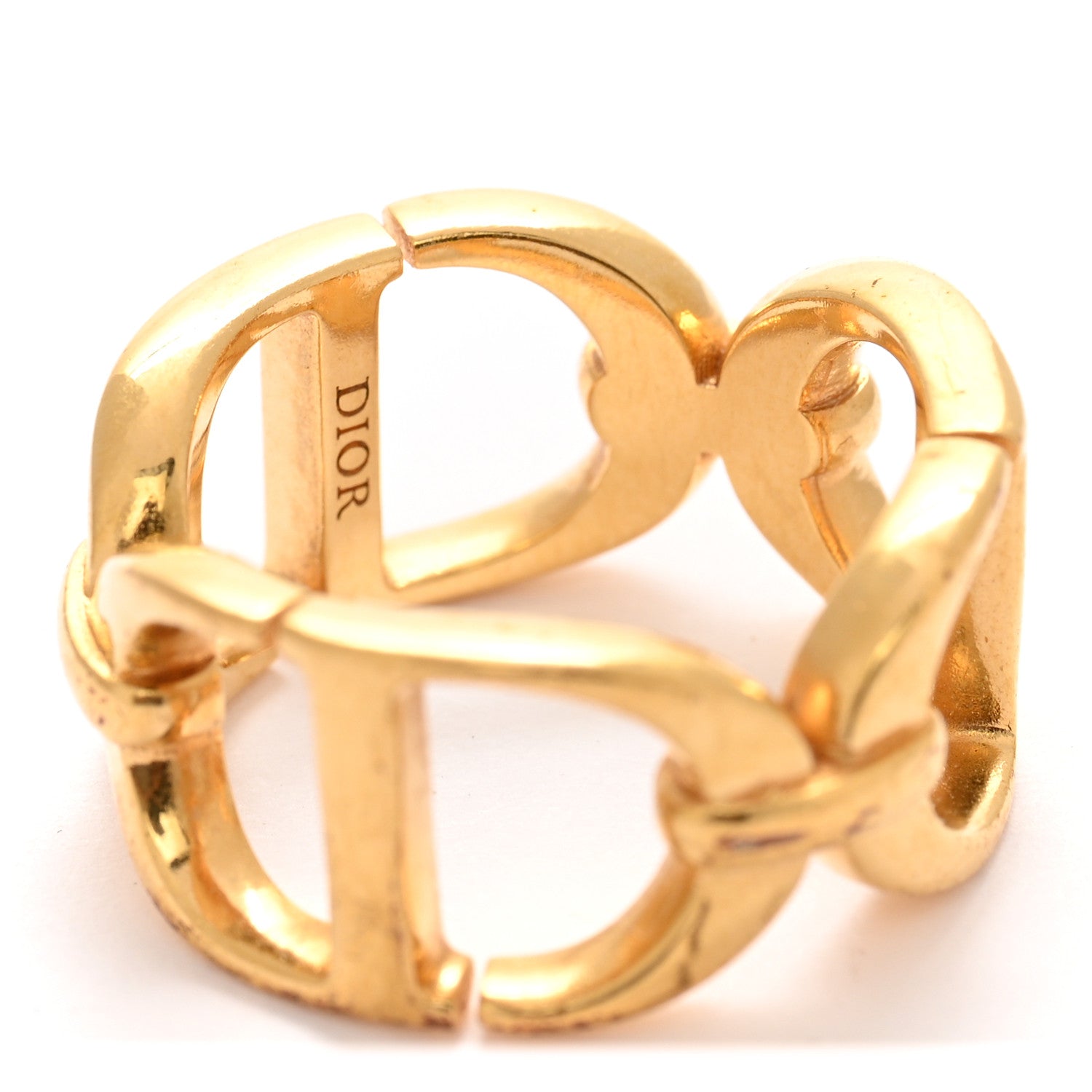Metal CD Ring L 52 6 Gold