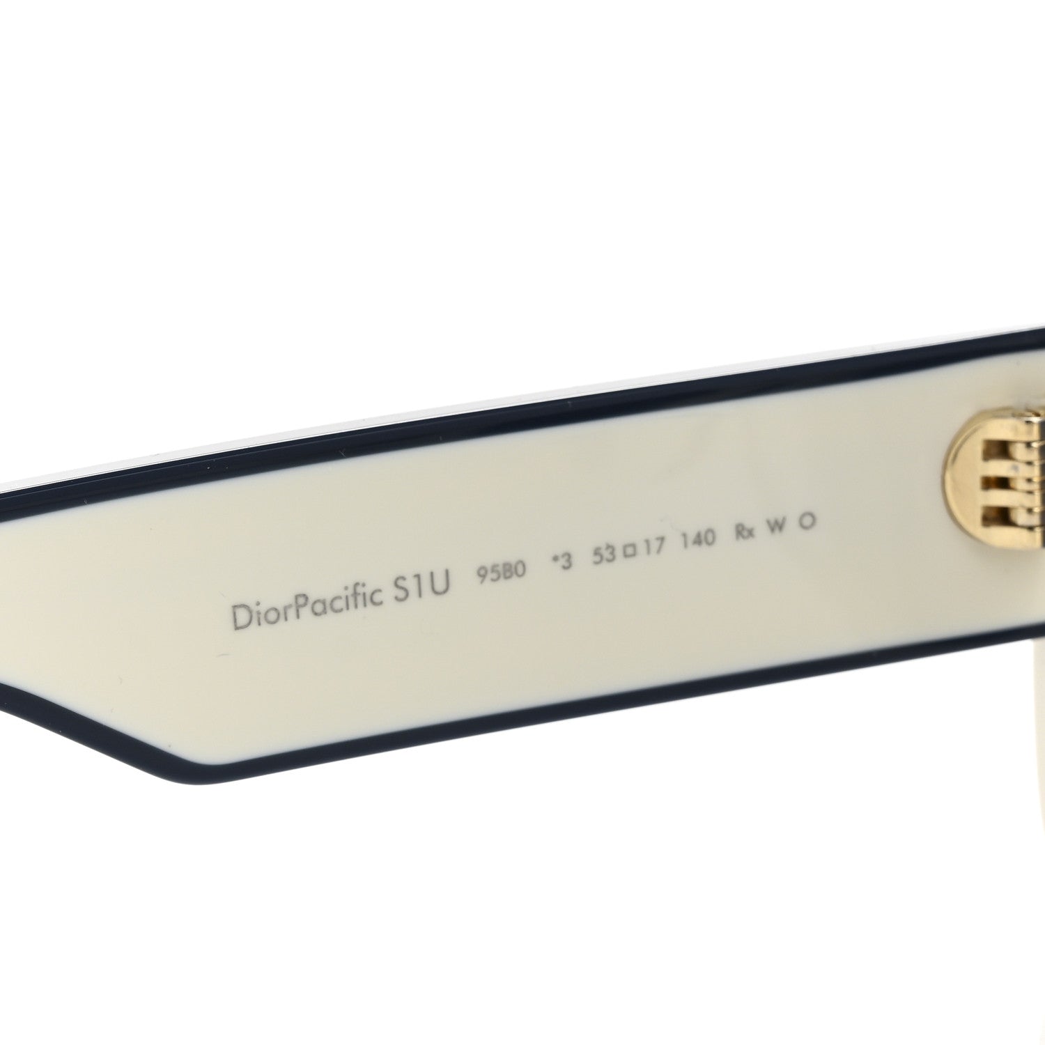 Diorpacific S1U Square Sunglasses White Blue