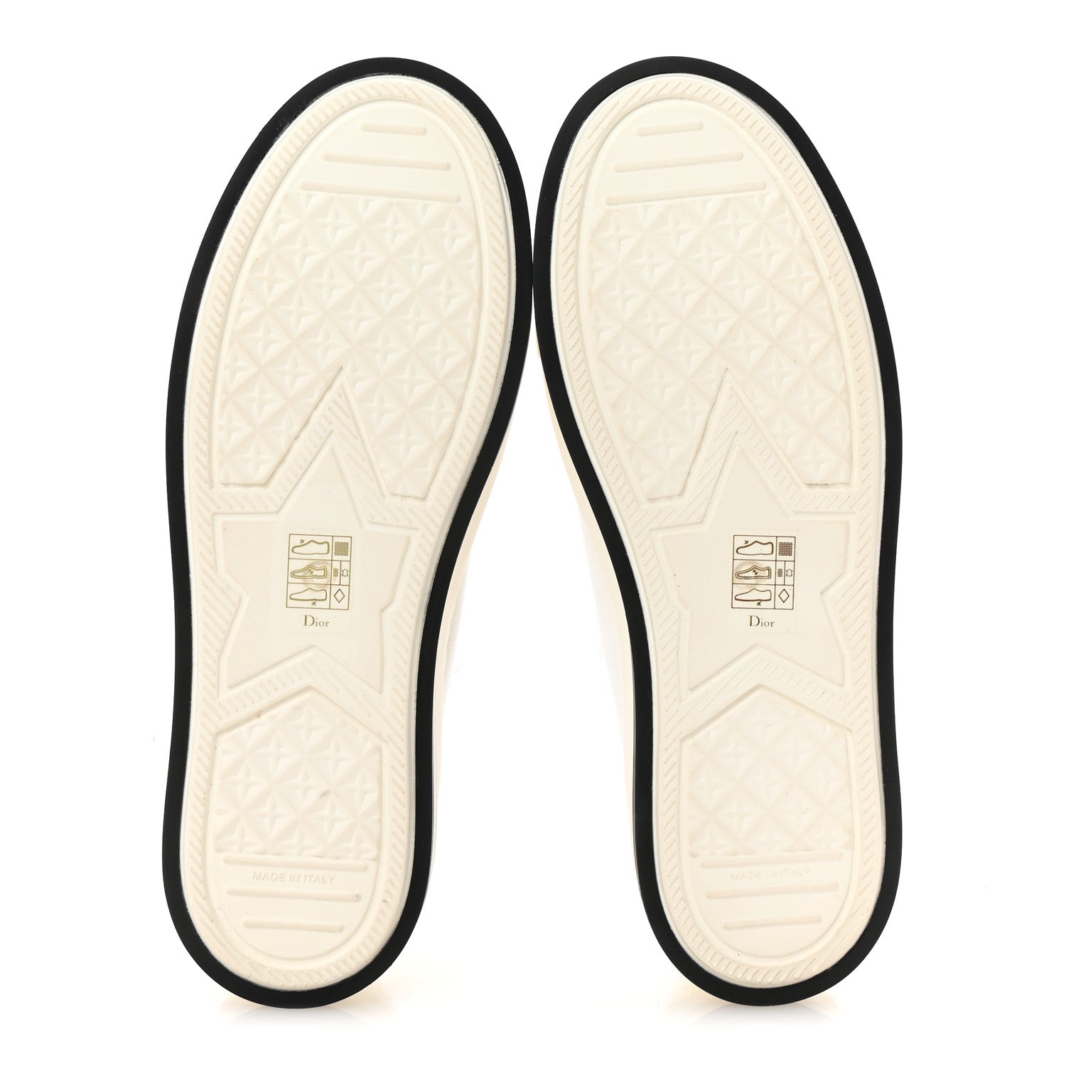 Frayed Canvas Embroidered Logo Walk'N'Dior Low Top Platform Sneakers 38 White