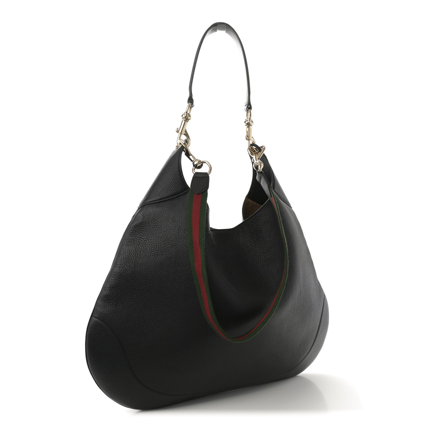 Soft Grained Calfskin Maxi B Hobo Black
