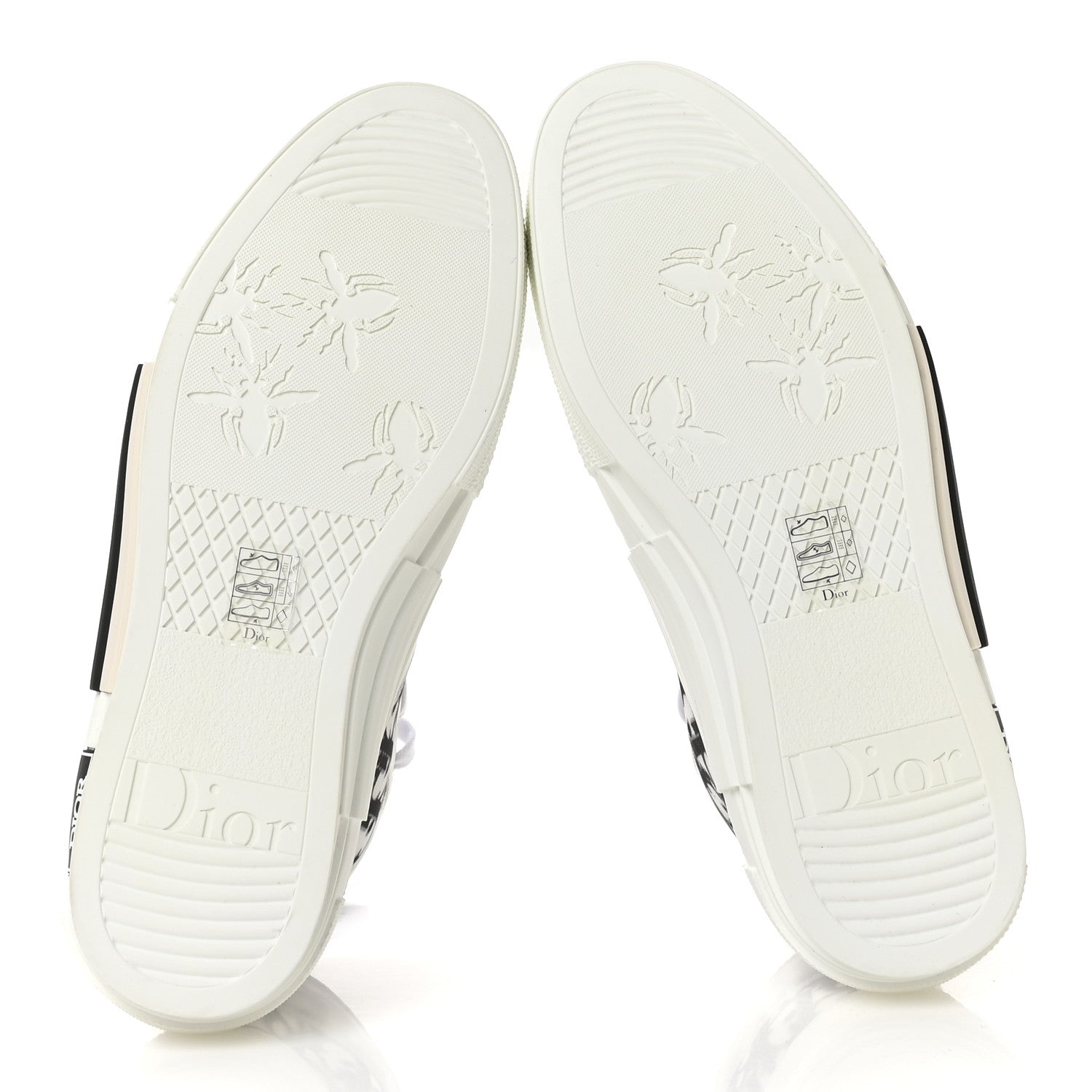 Technical Canvas Oblique B23 High Top Sneakers 41 White Black