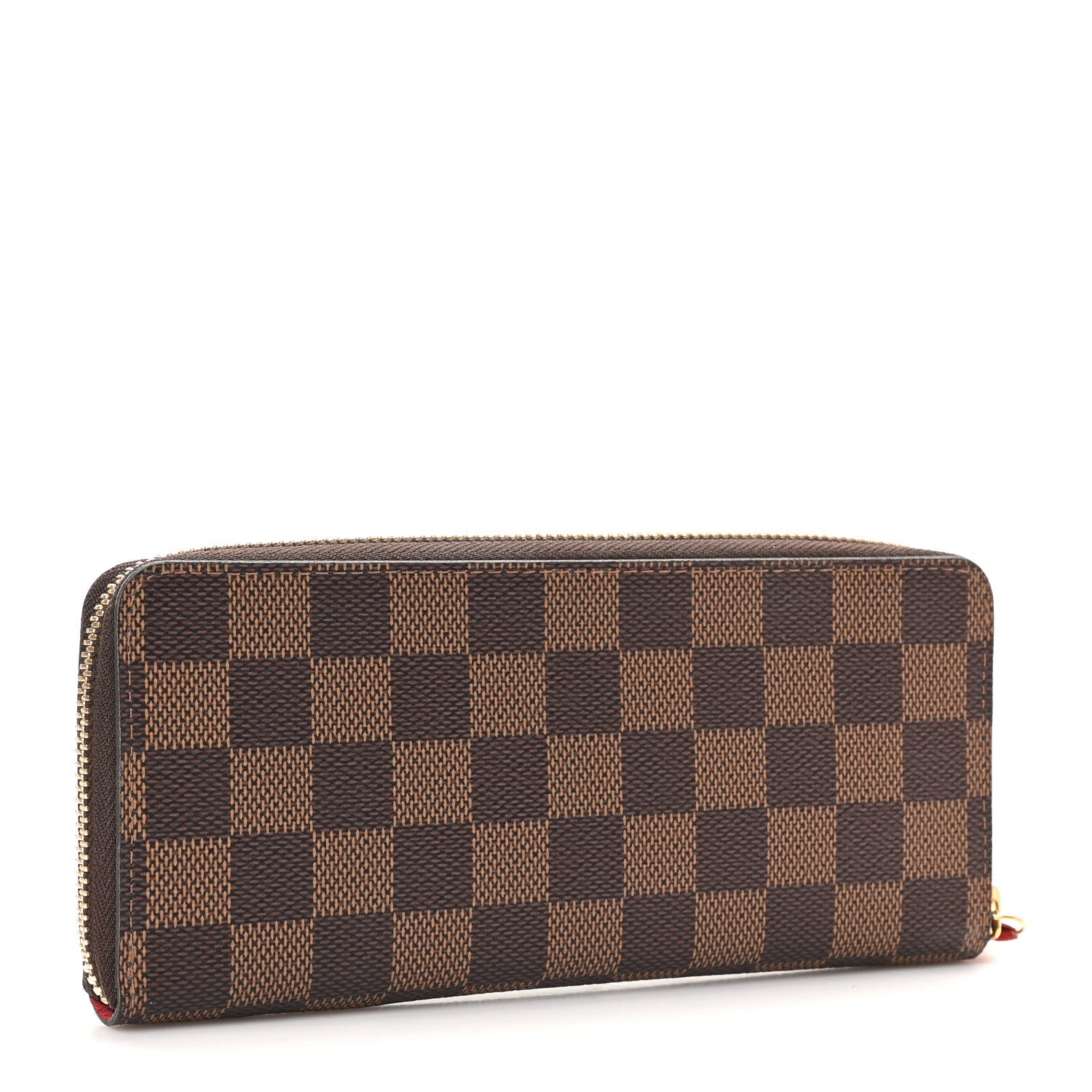 Damier Ebene Clemence Wallet Cherry