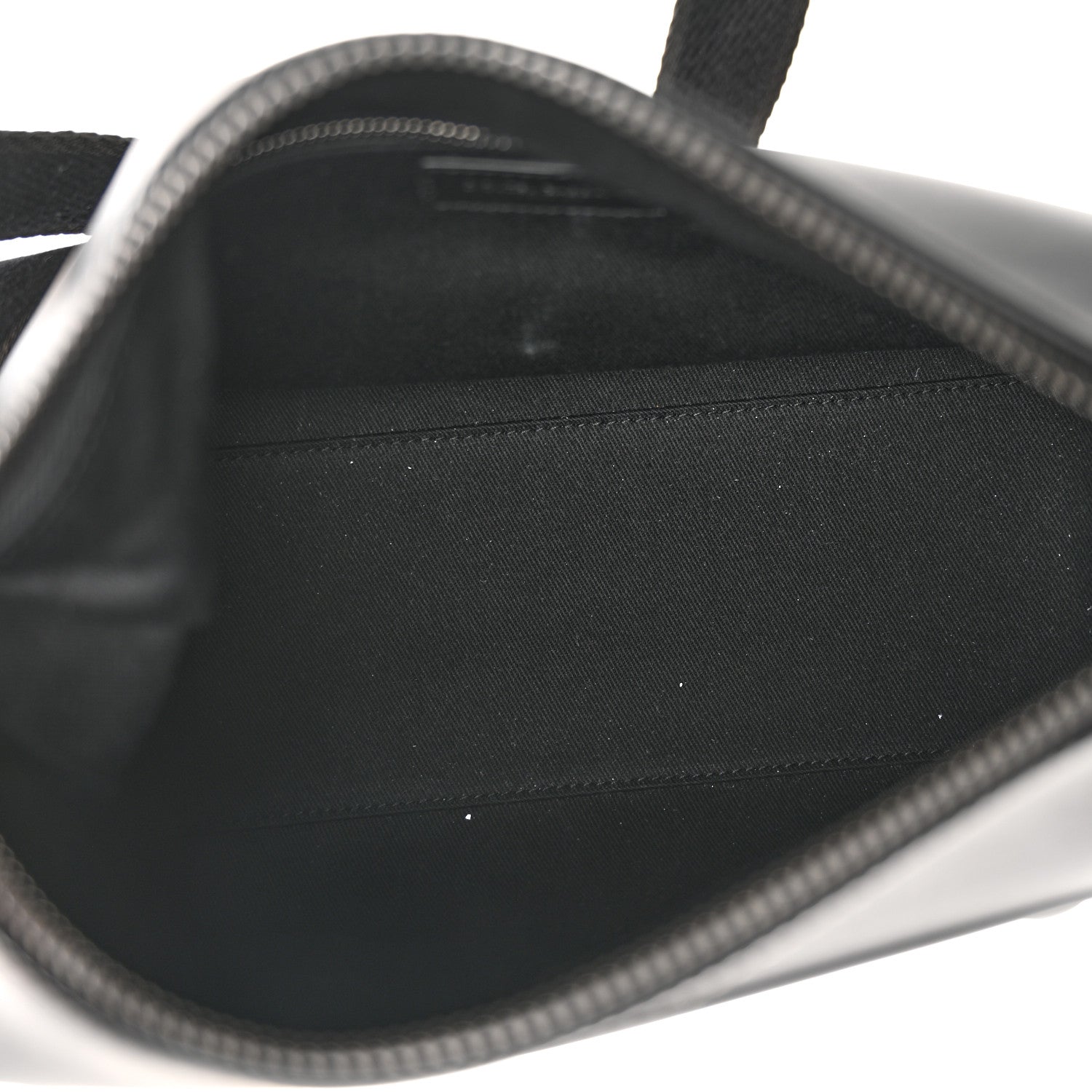 DOLCE GABBANA Calfskin Embossed DG Logo Shoulder Bag Black