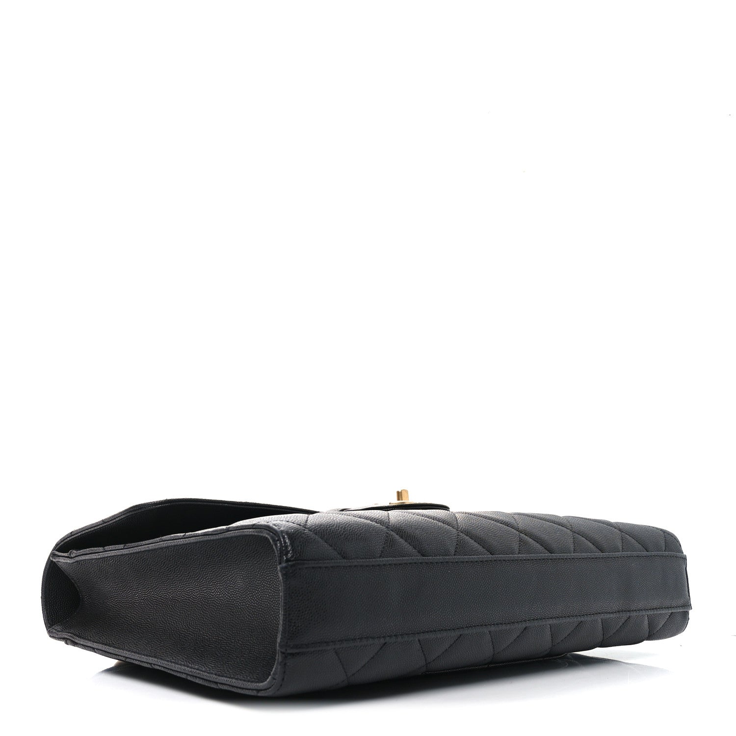 Caviar Quilted Carry Me Top Handle Flap Black