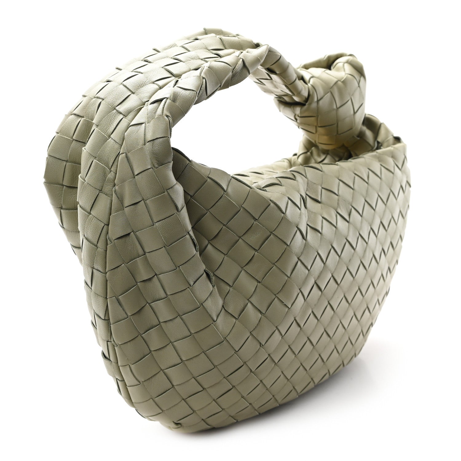 Nappa Intrecciato Teen Jodie Hobo Travertine