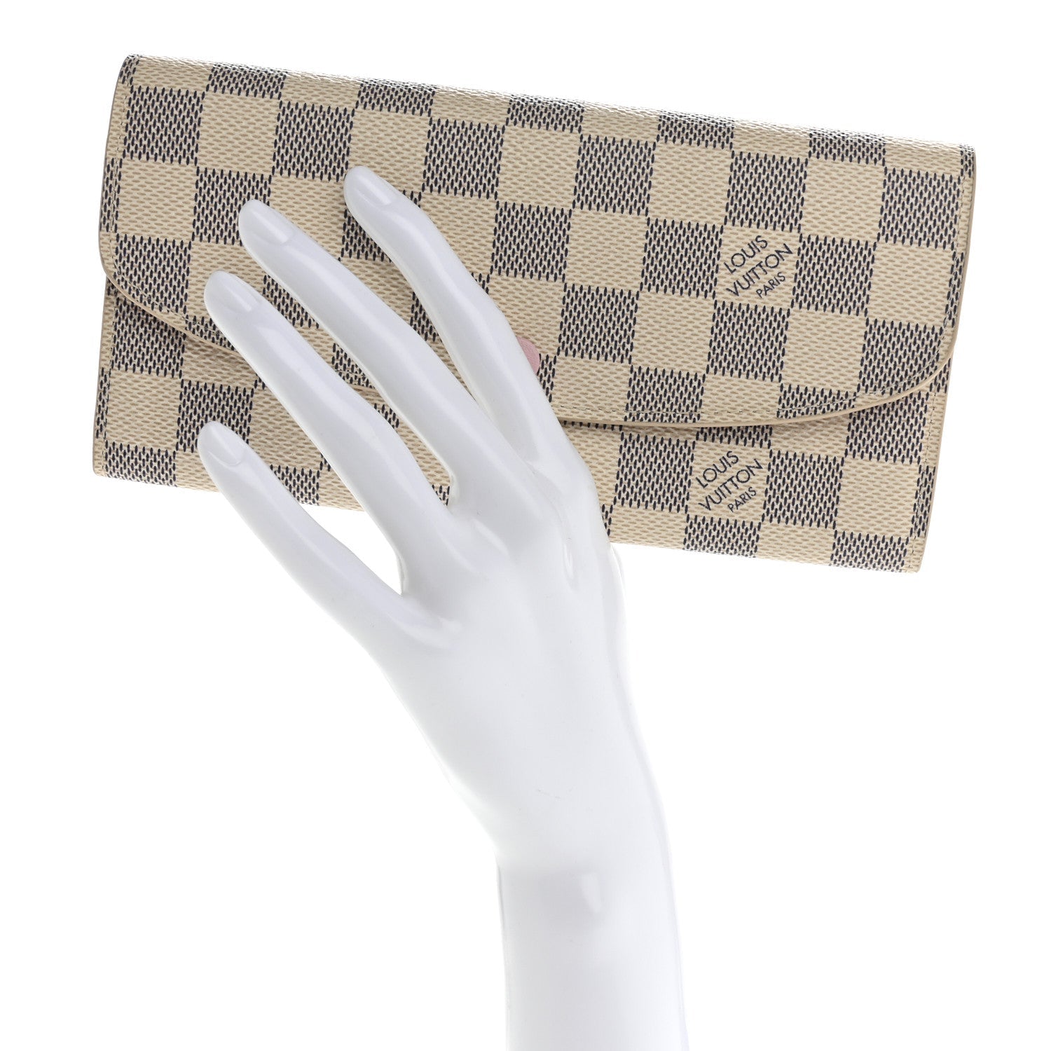 Damier Azur Emilie Wallet Rose Ballerine