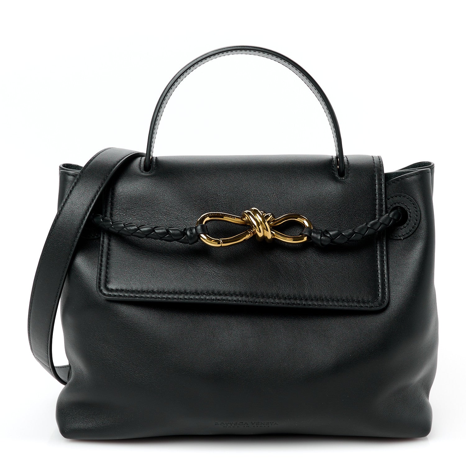 Silky Calfskin Small Ciao Ciao Black