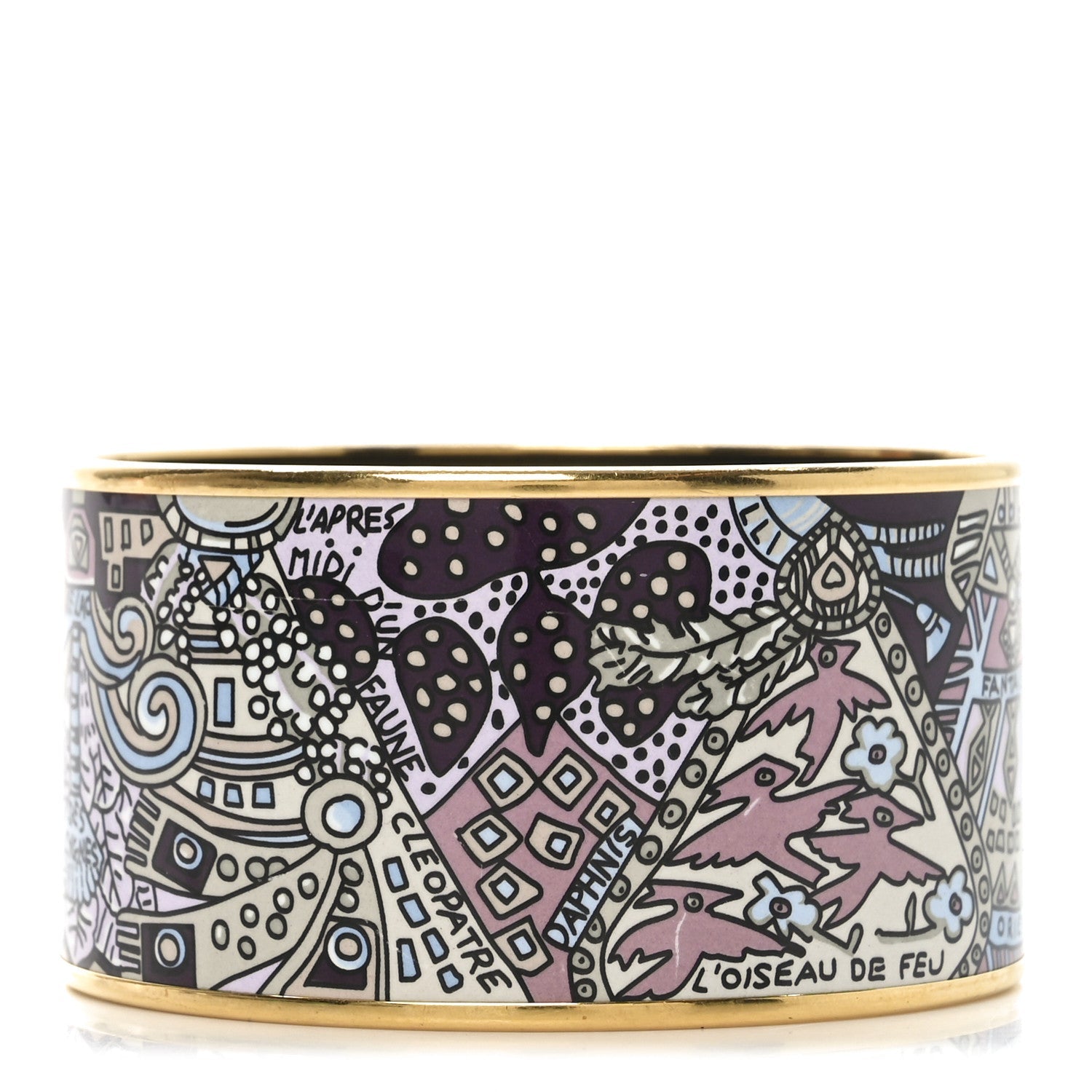 Enamel Printed Extra Wide Bracelet 65