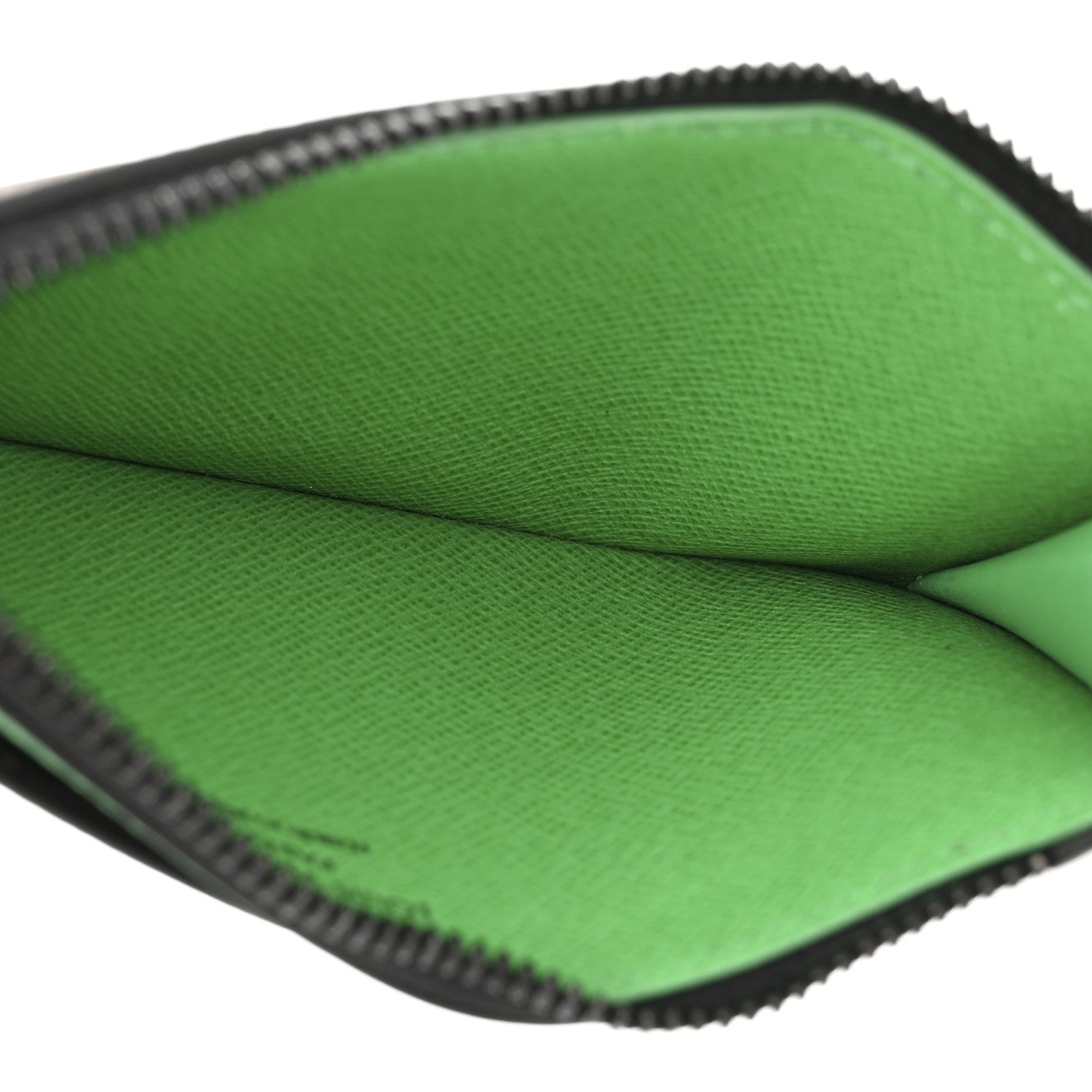 Monogram Calfskin Coin Card Holder Minty Green