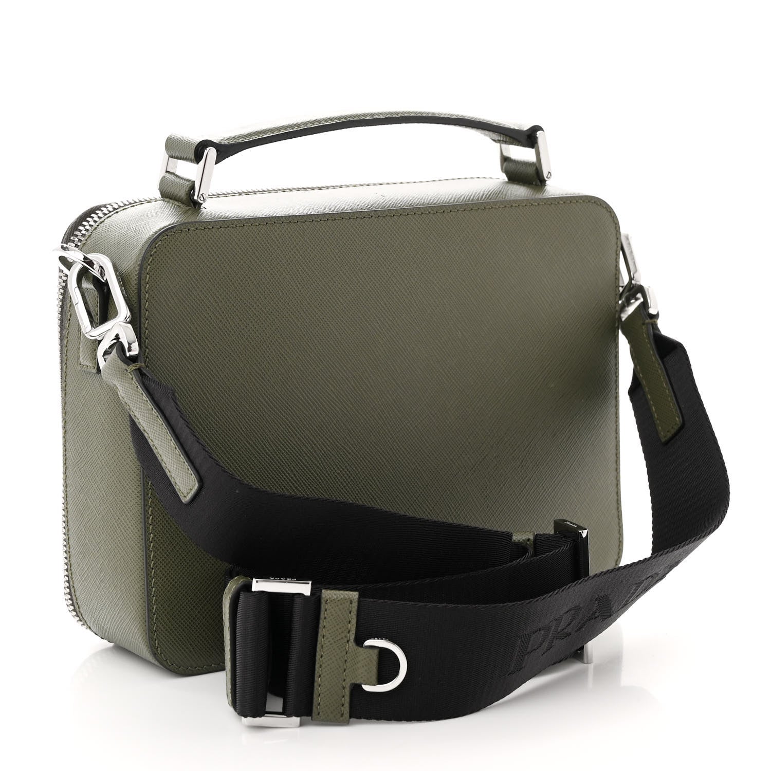 Saffiano Travel Medium Brique Crossbody Bag Loden