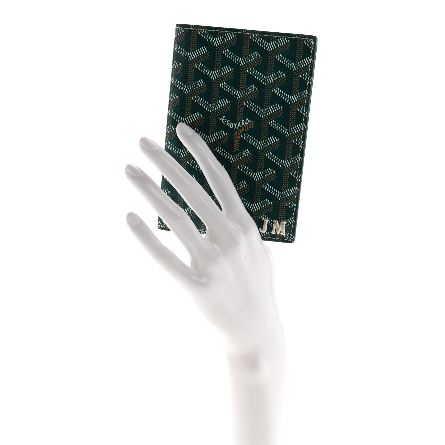 Goyardine Passport Wallet Green