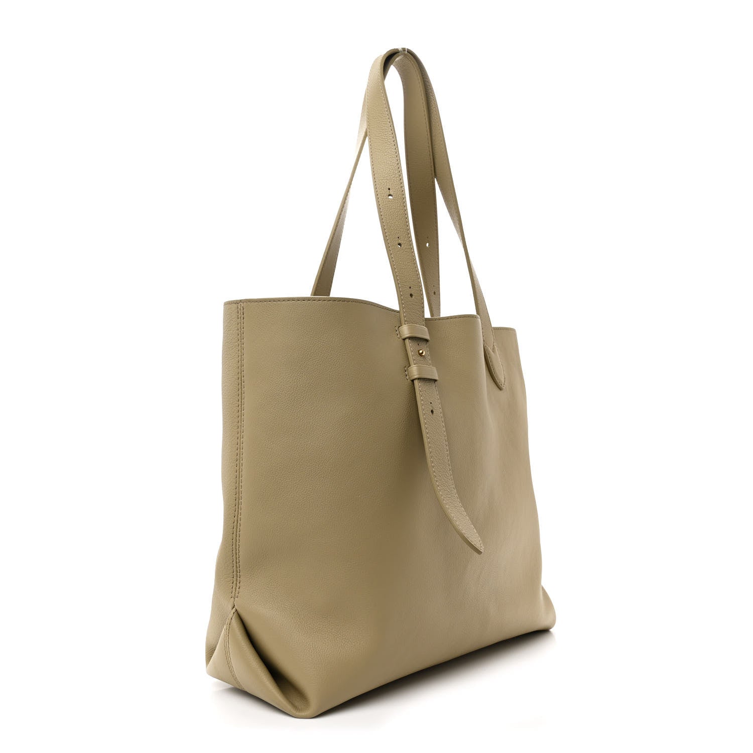 Grained Calfskin Low Key Cabas MM Clay