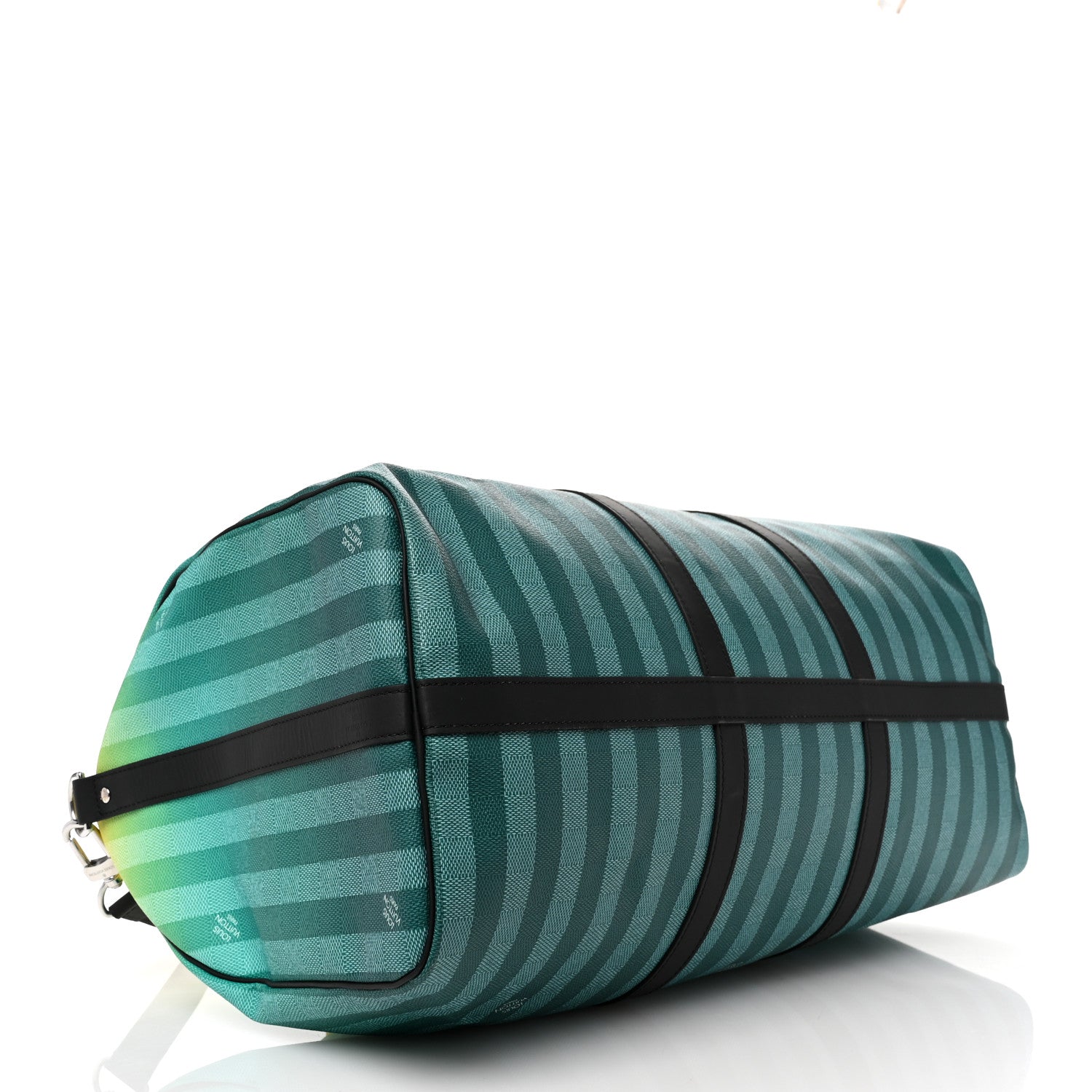 Damier Striped Keepall Bandouliere 50 Gradient Green