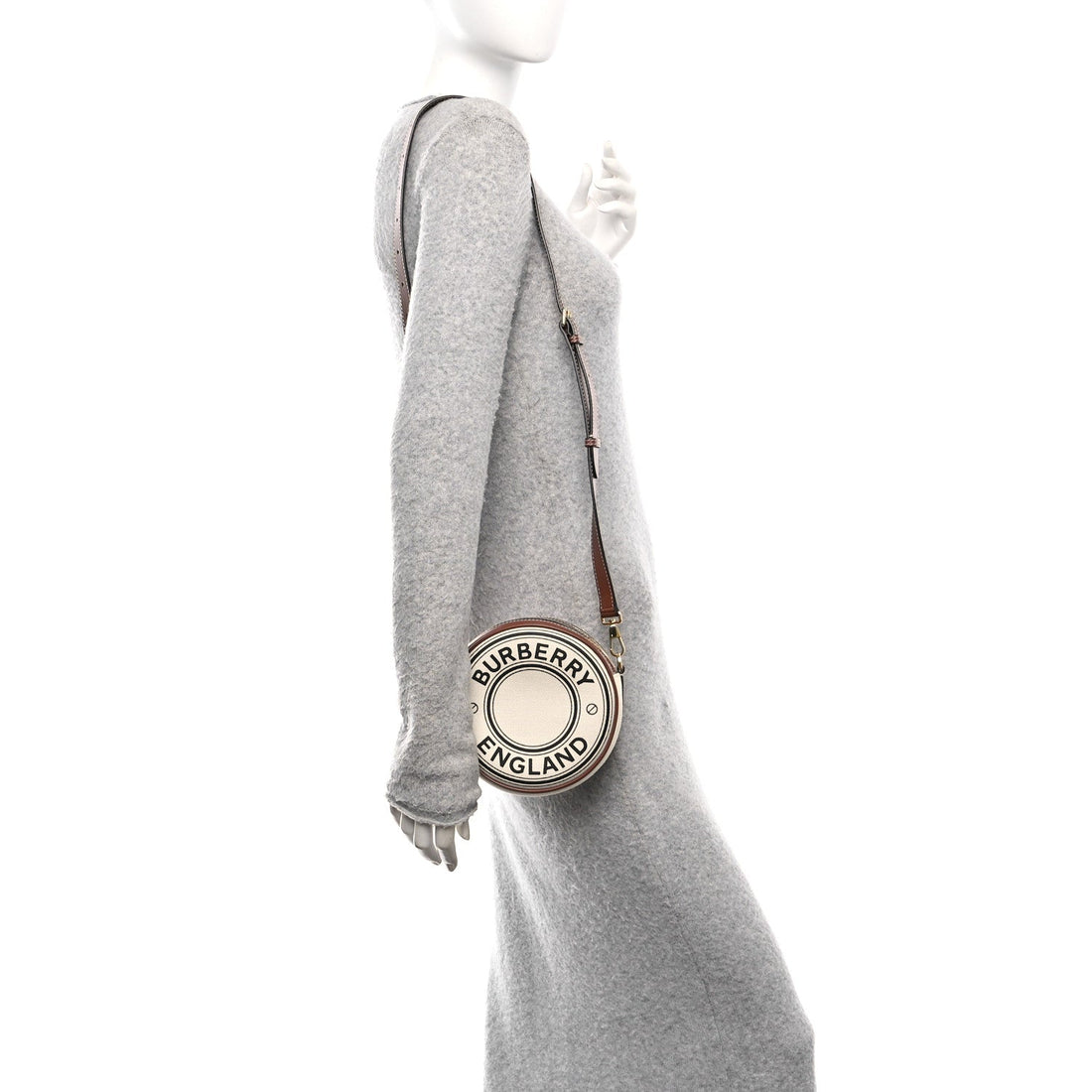 Canvas Calfskin Louise Bag Natural