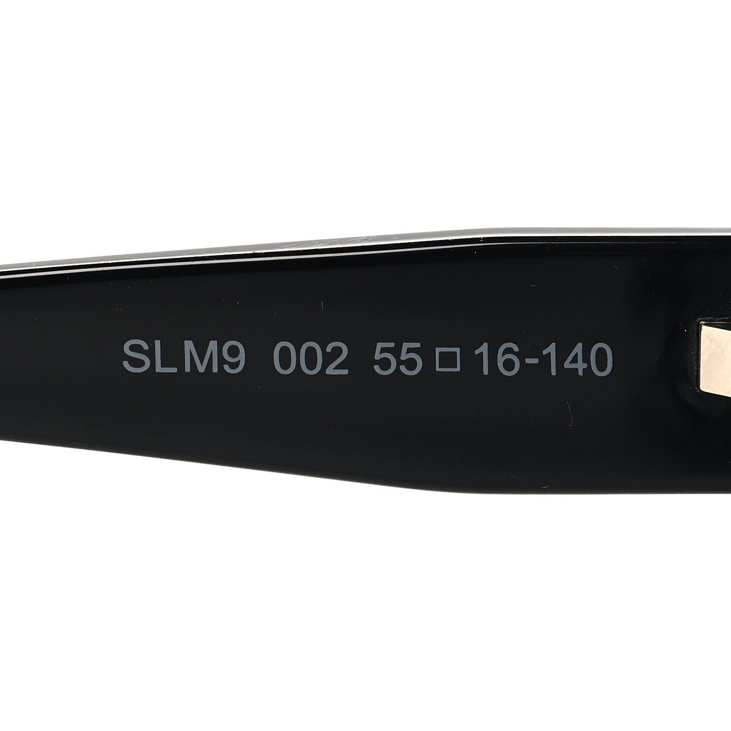 Acetate Square SLM9 002 Sunglasses Black
