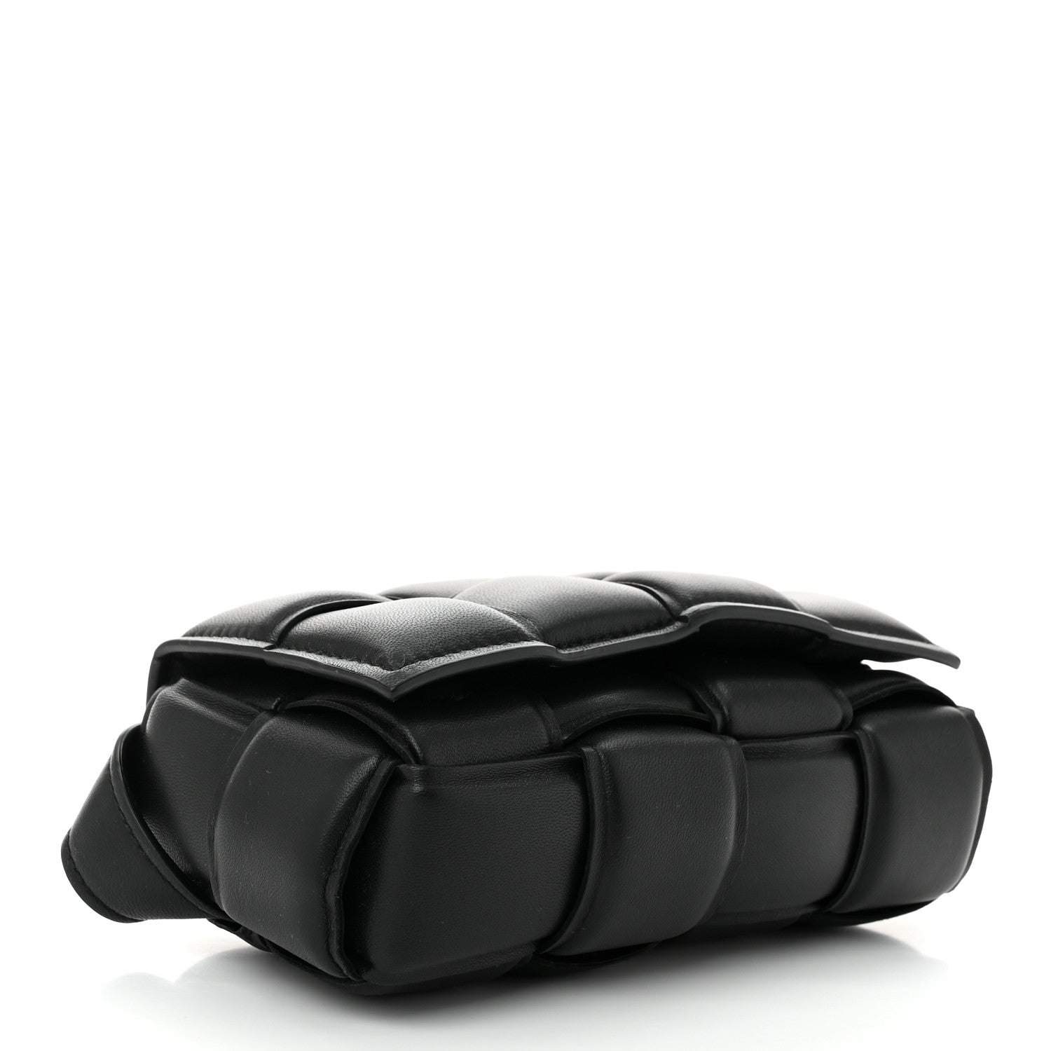 Nappa Maxi Intrecciato Padded The Belt Cassette Bag Black