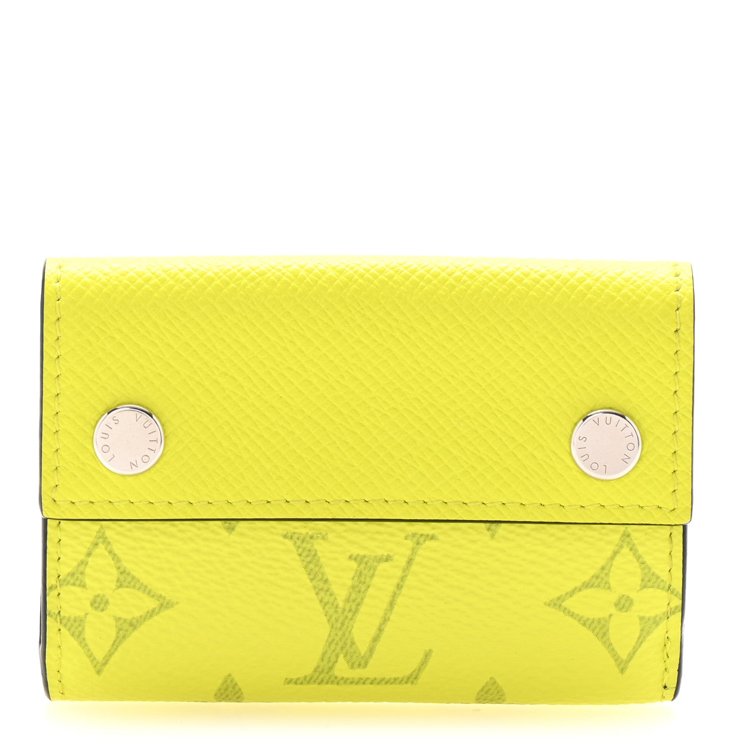 Monogram Taiga Discovery Compact Wallet Yellow