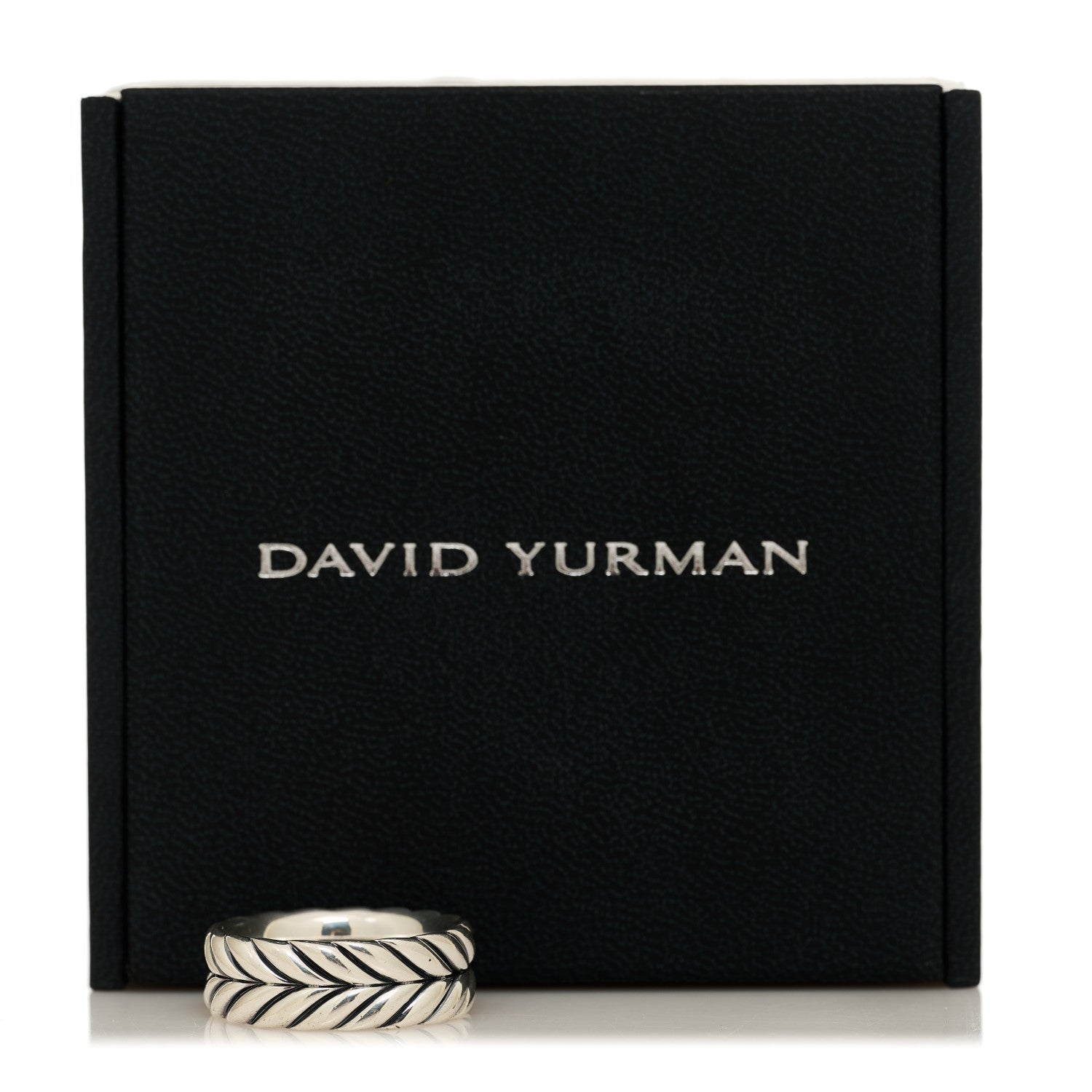 Sterling Silver 9mm Chevron Band Ring 58 8.25