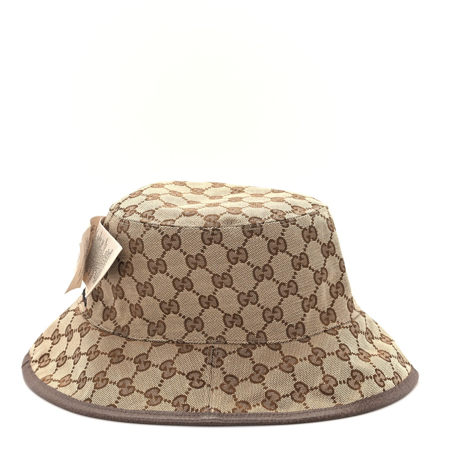 Monogram Plaid Bob Double Back Reversible Bucket Hat L Beige