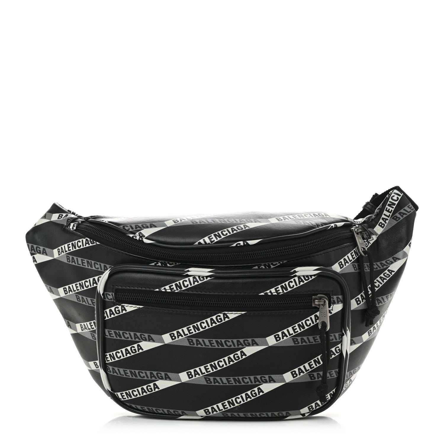 Smooth Calfskin Losange Monogram Explorer Belt Bag Black Grey