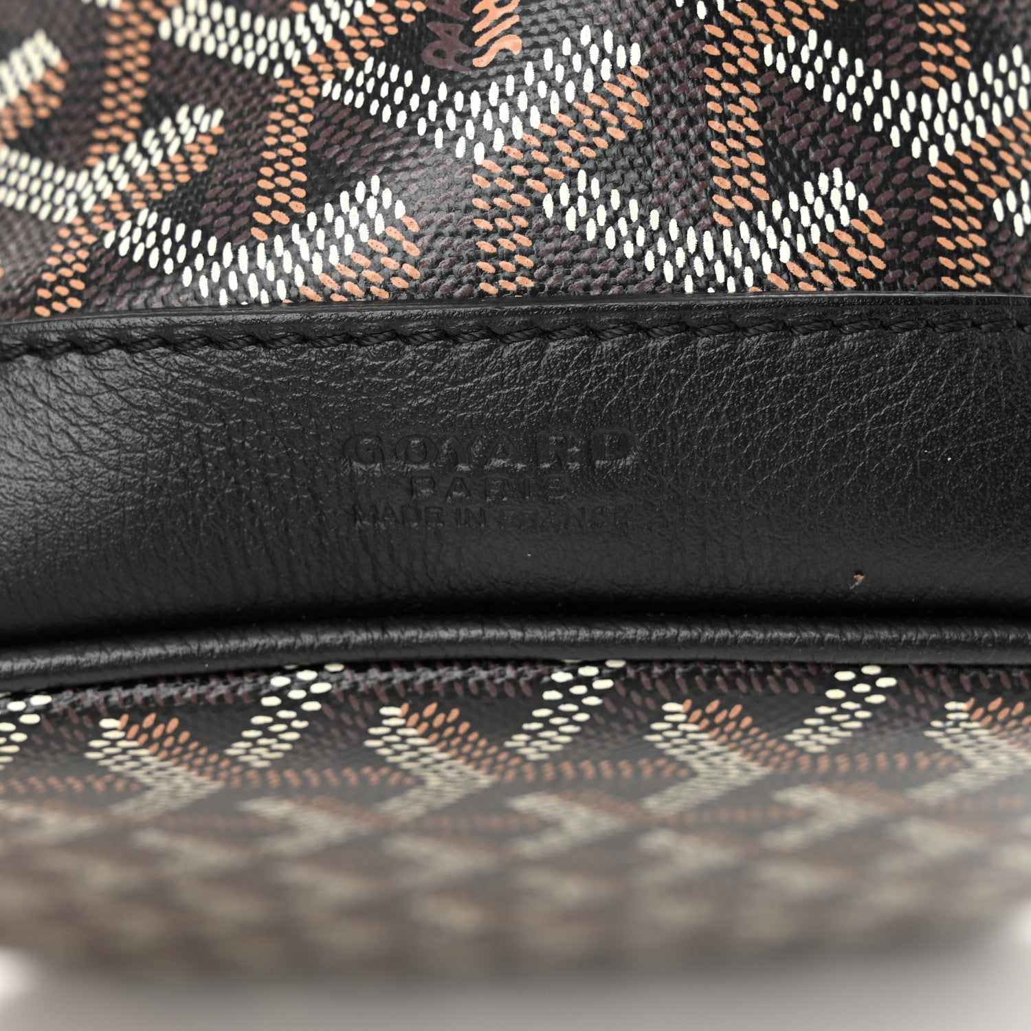 Goyardine Petit Flot Bucket Bag PM Black