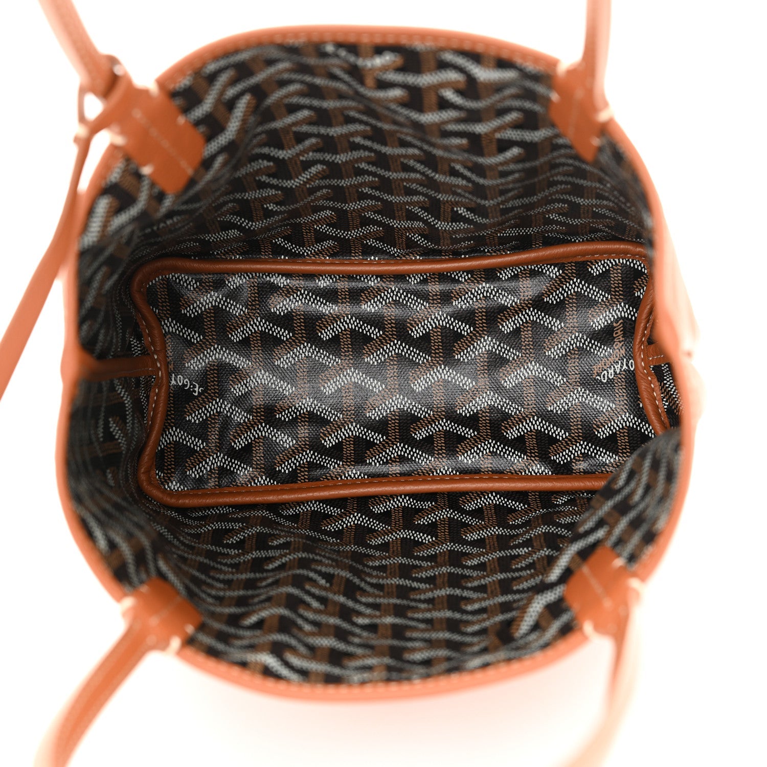 Goyardine Reversible Mini Anjou Black Gold