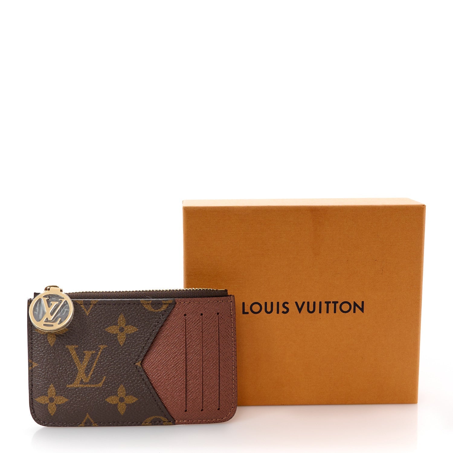 Monogram Zipped Romy Card Holder