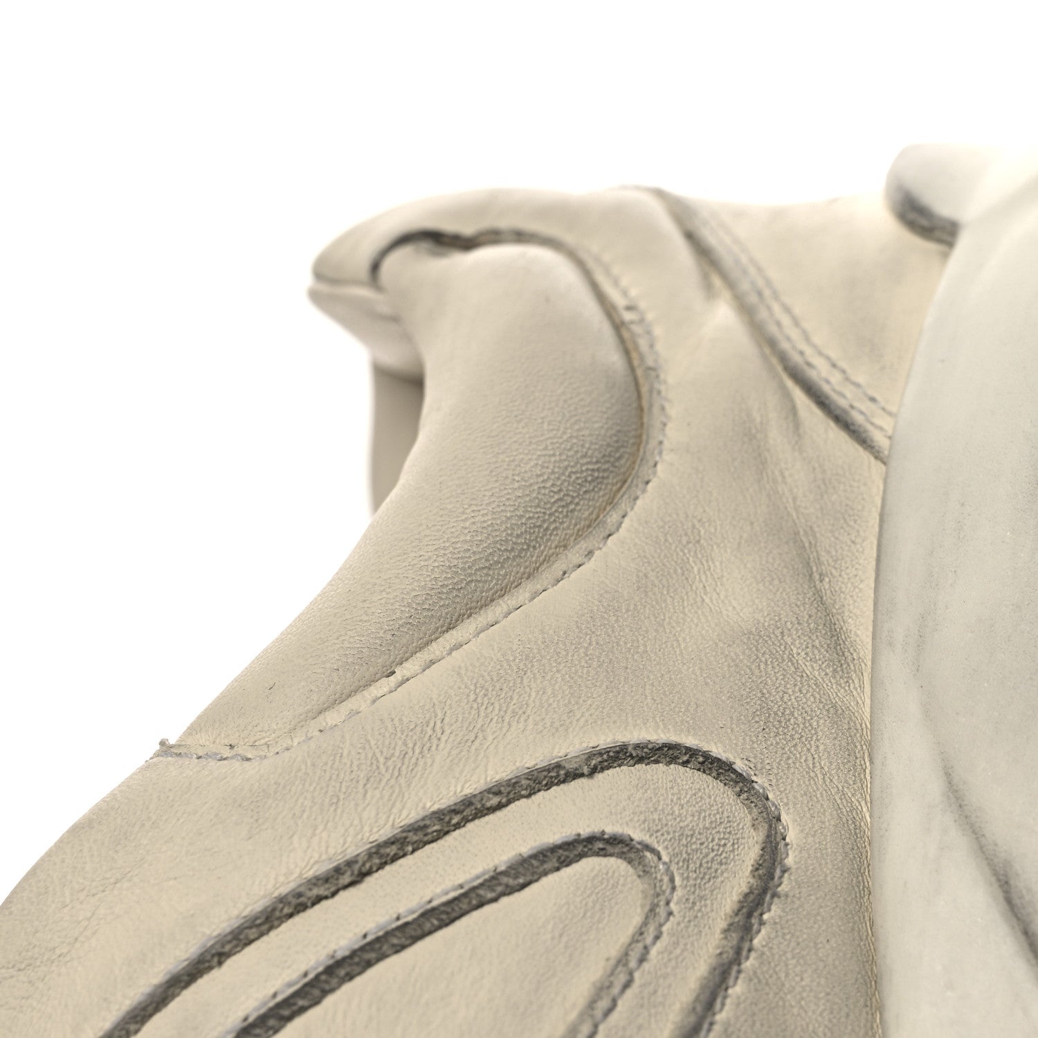 Soft Calfskin Mens Rhyton Sneakers 11.5 Ivory