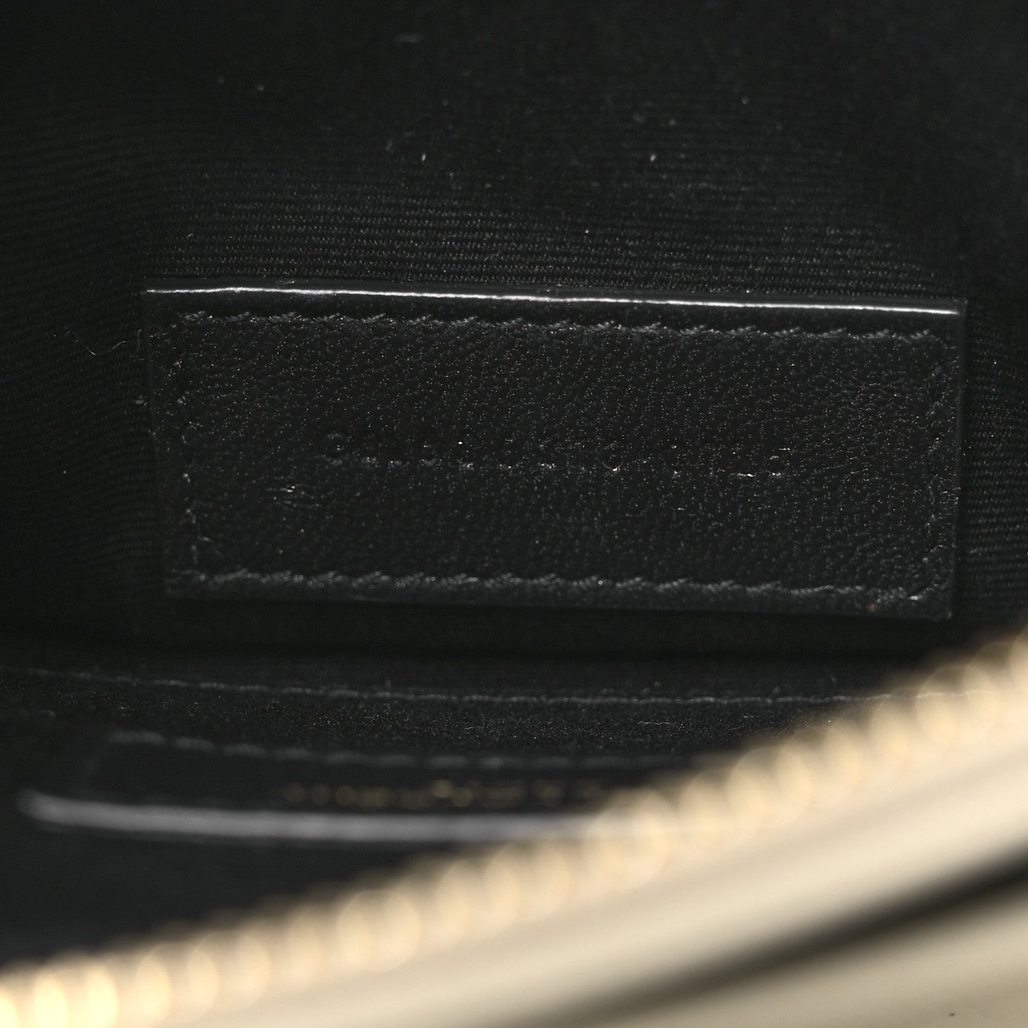 Grain De Poudre Chevron Monogram Bill Pouch Blanc Vintage