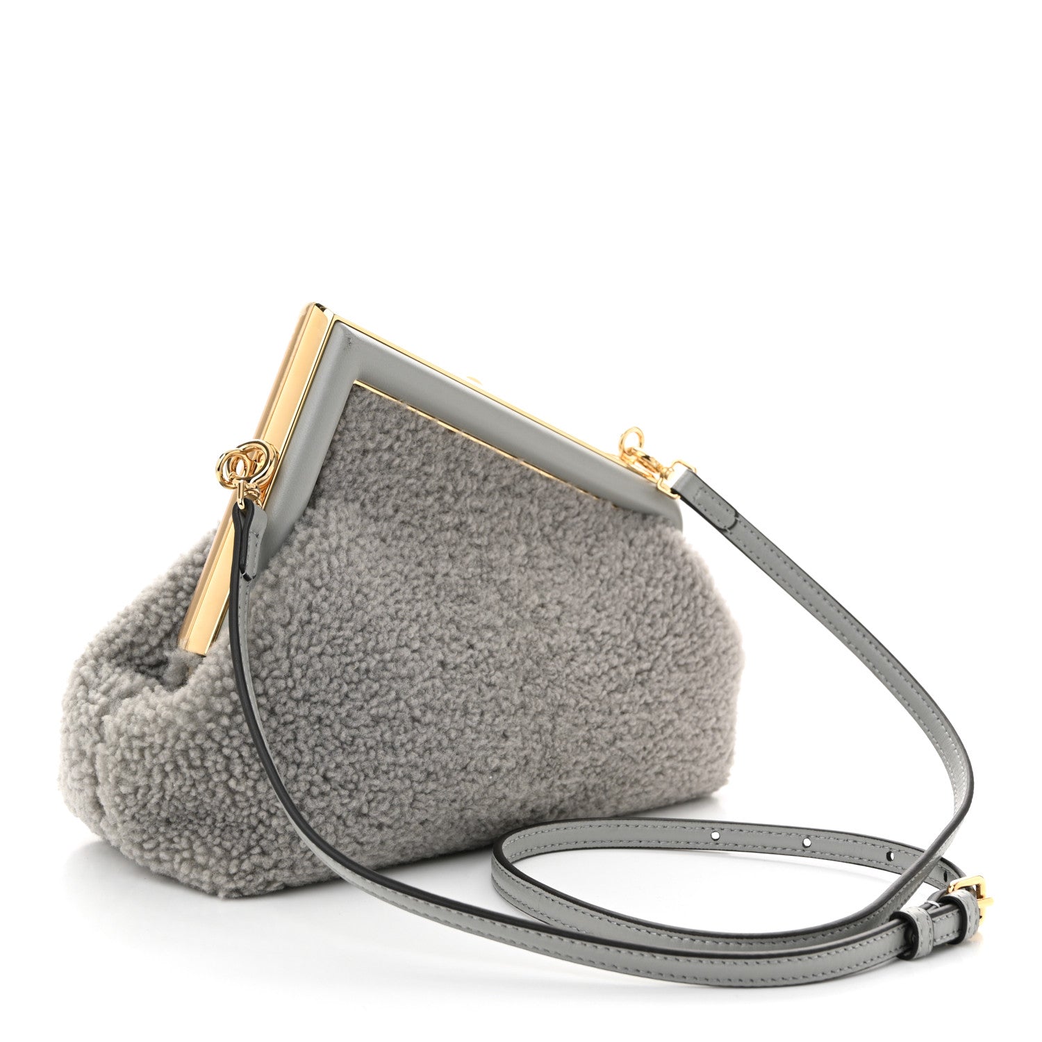 Shearling Small Fendi First Ghiaccio Oro Soft