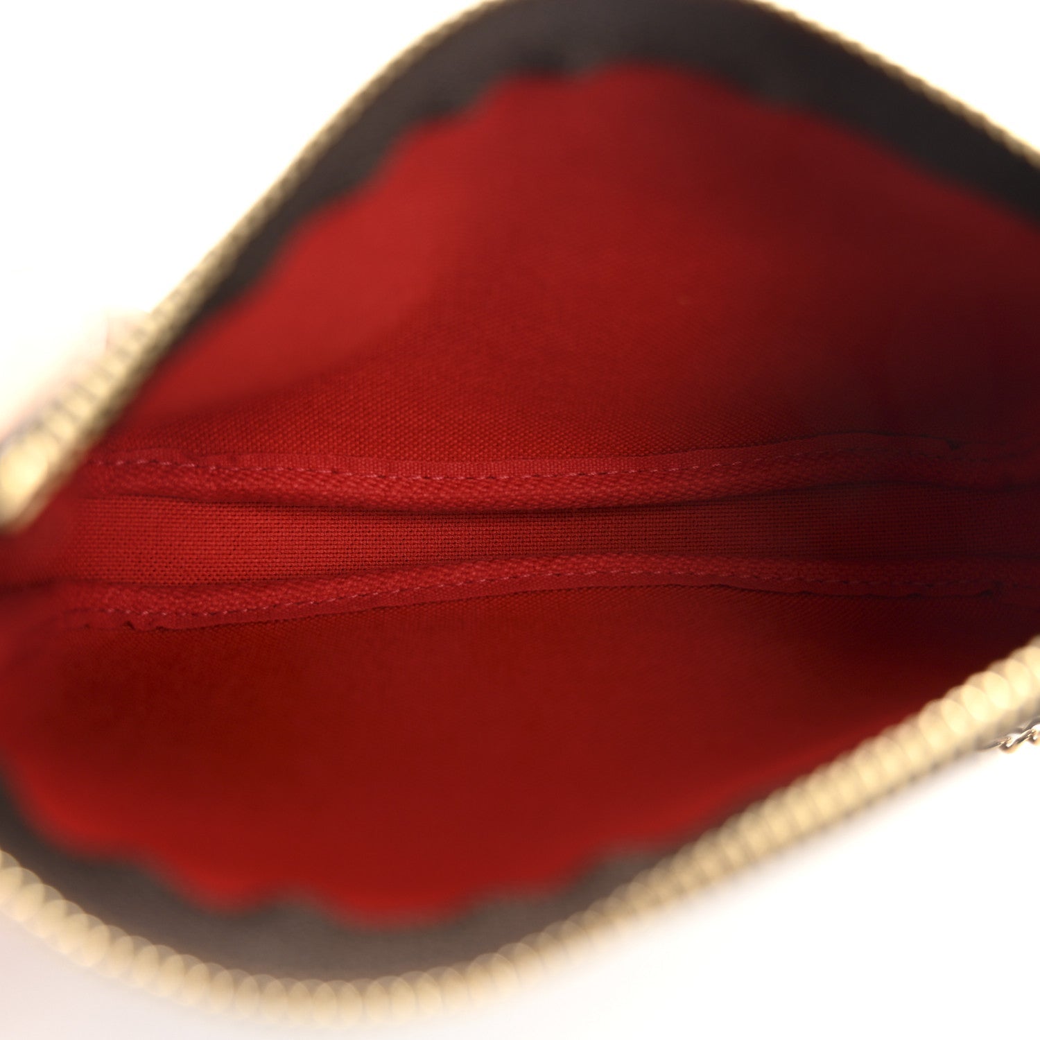 Damier Ebene 2019 Christmas Animation Mini Pochette Accessories Red