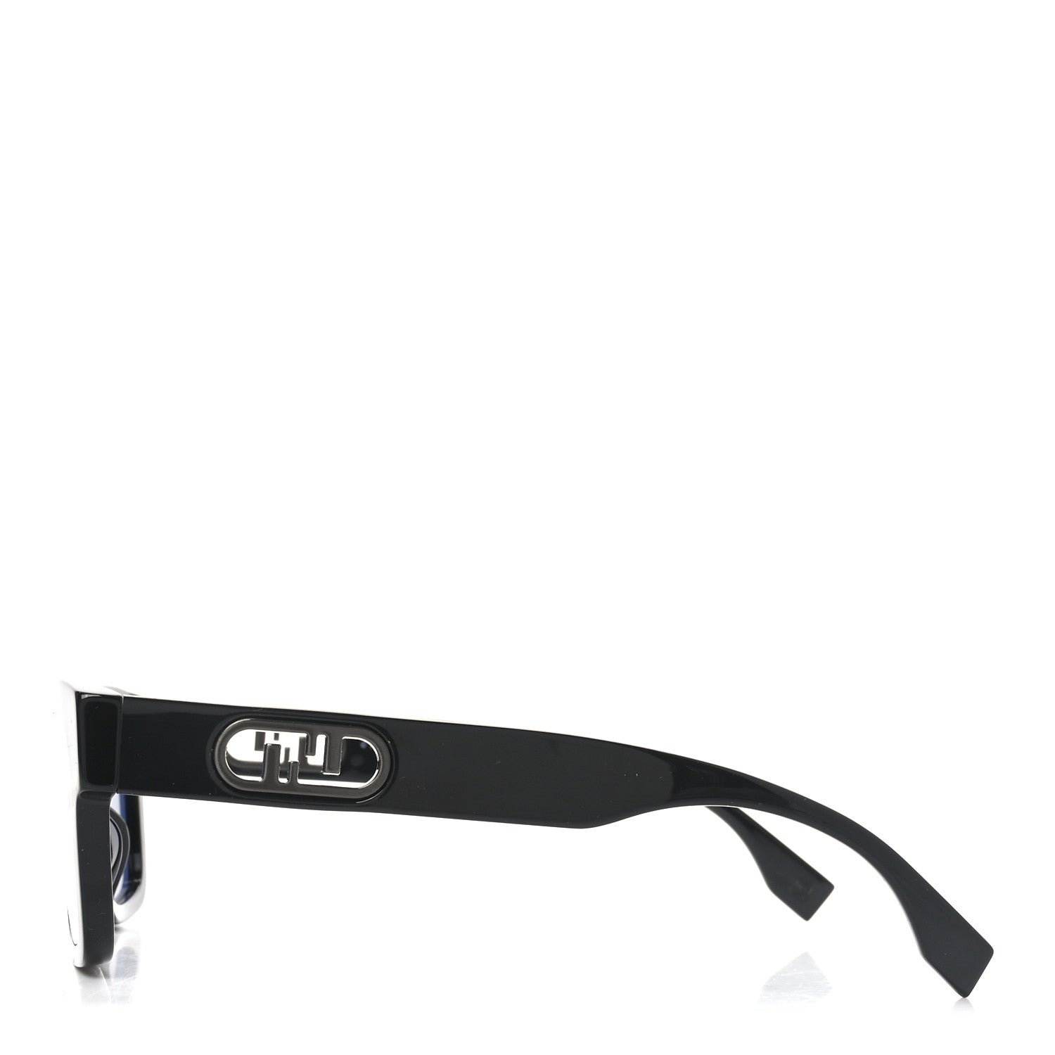 Acetate O'Lock Square Sunglasses FE40107I Black