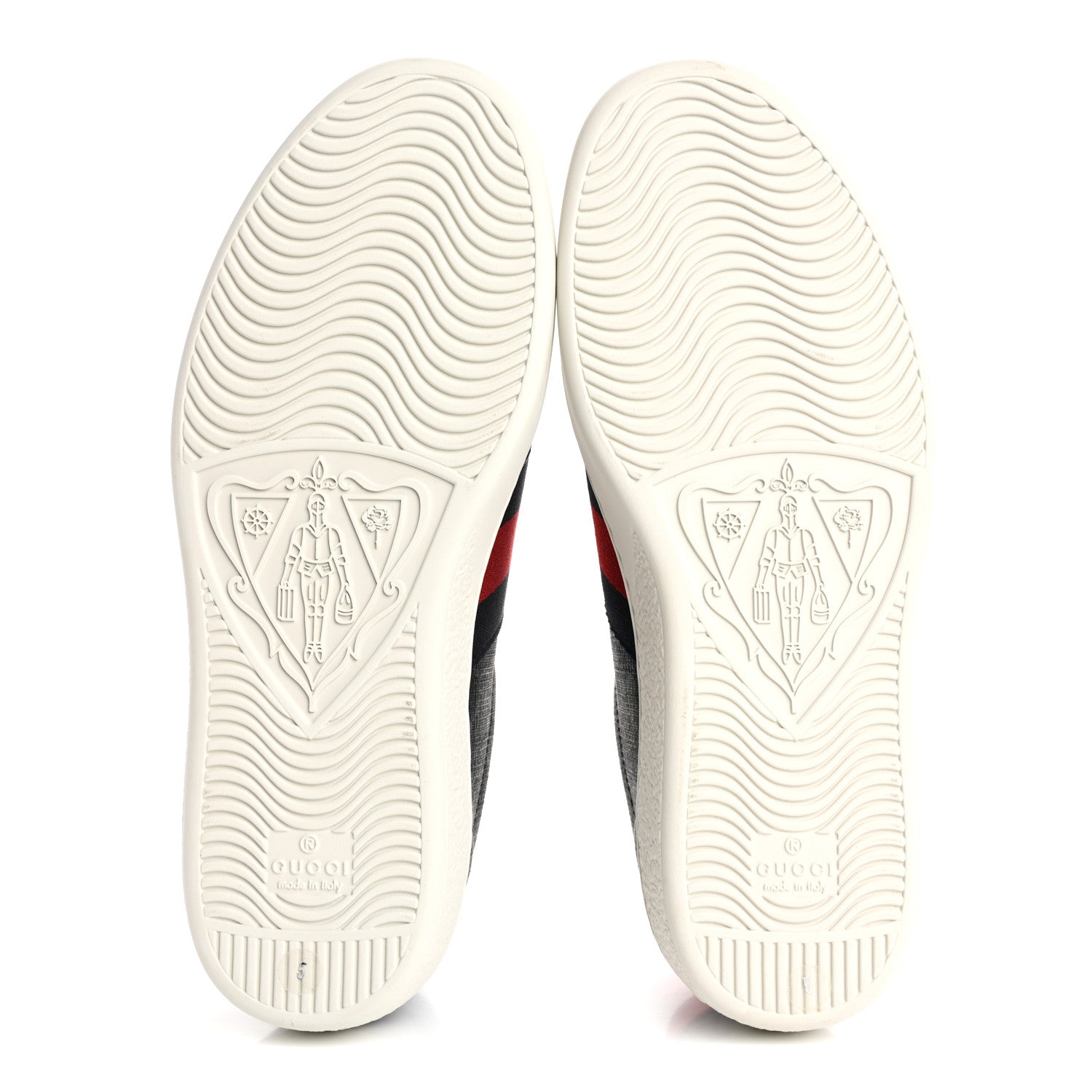 GG Supreme Monogram Ayers Web Mens New Ace Sneakers  5 Black