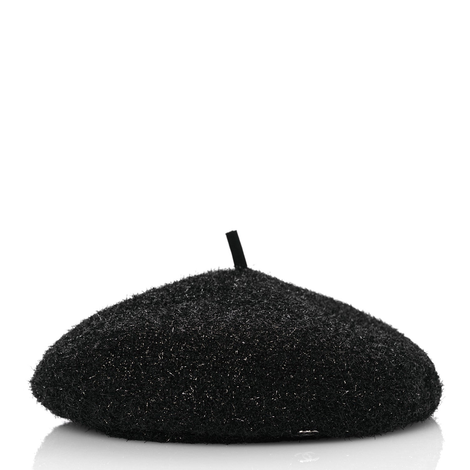 Cotton Metallic CC Beret M Black