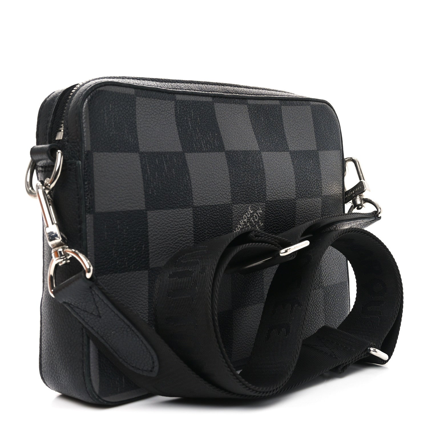 Damier Checkerboard Trio Messenger Graphite