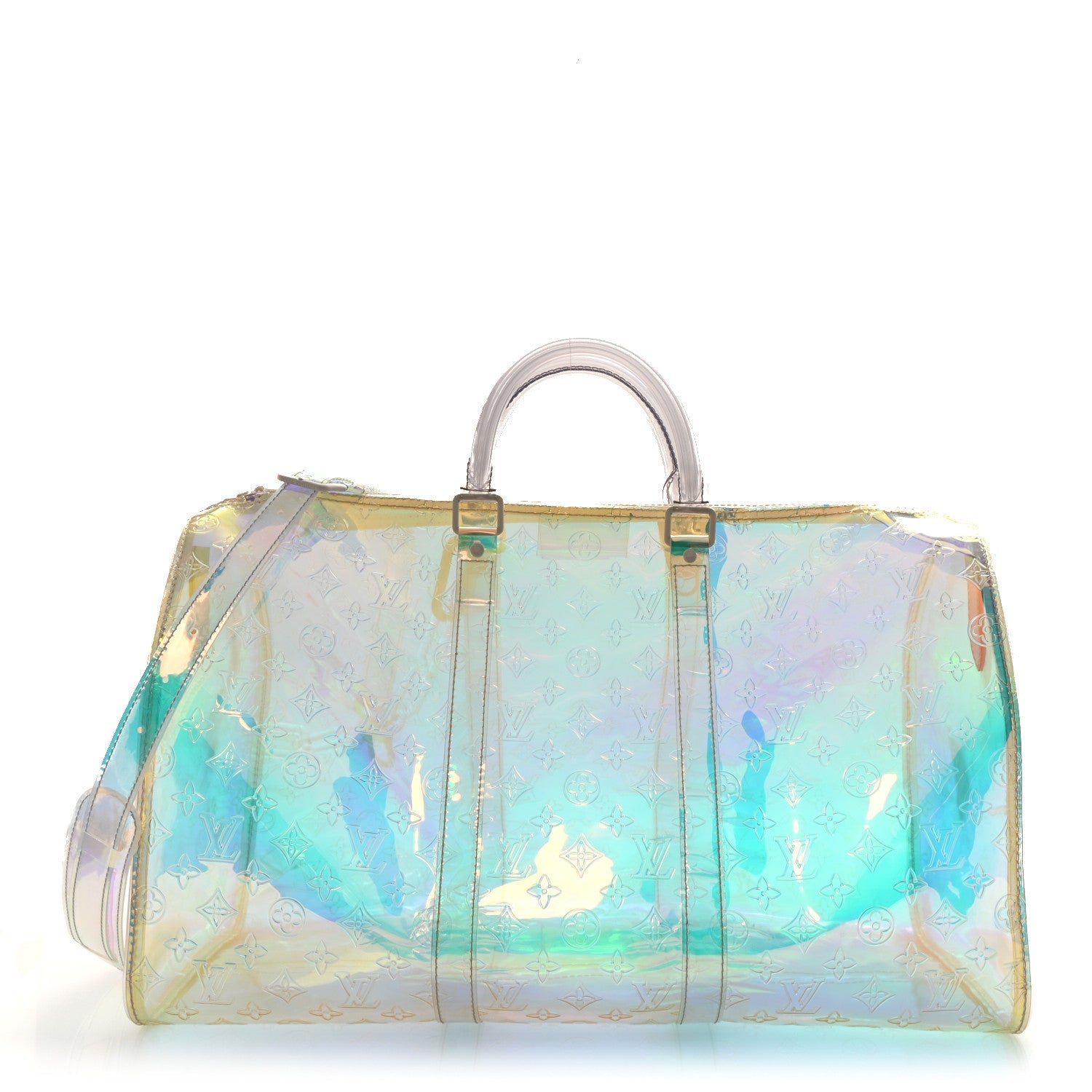 PVC Monogram Keepall Bandouliere 50 Iridescent Prism