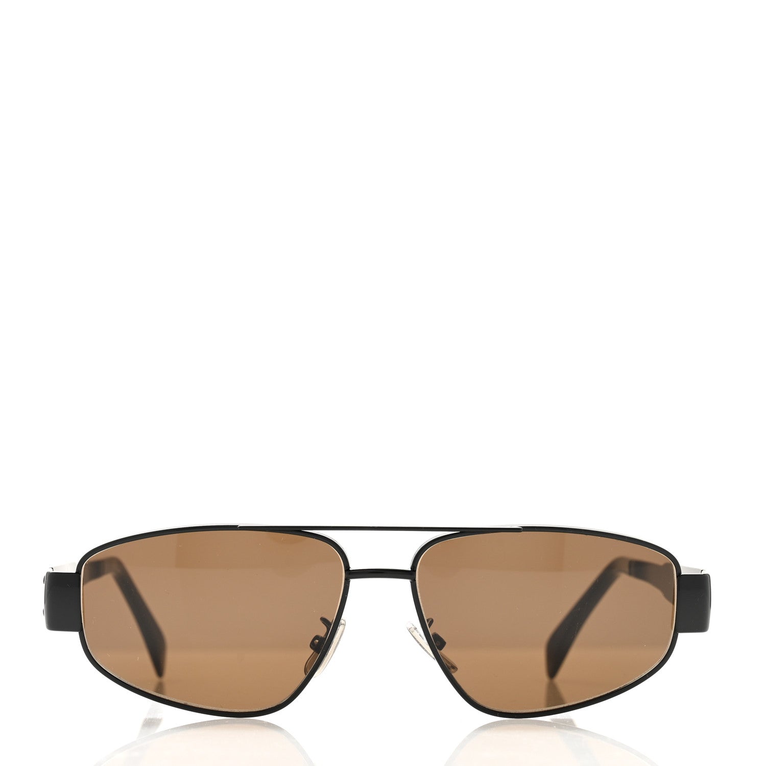 Metal Monochrome Triomphe Sunglasses CL40281U Black Brown
