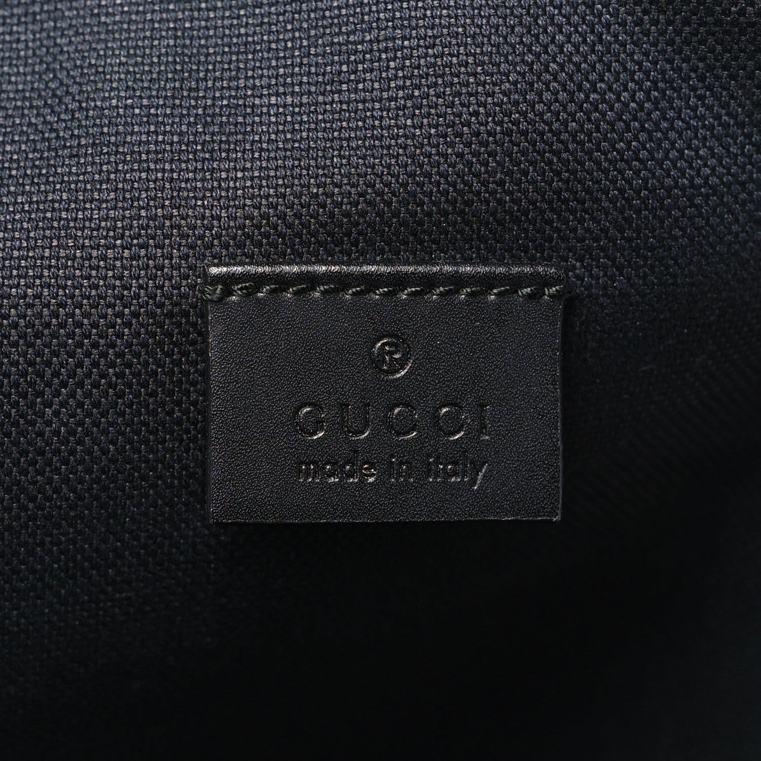 GG Supreme Monogram Web Belt Bag Black Grey