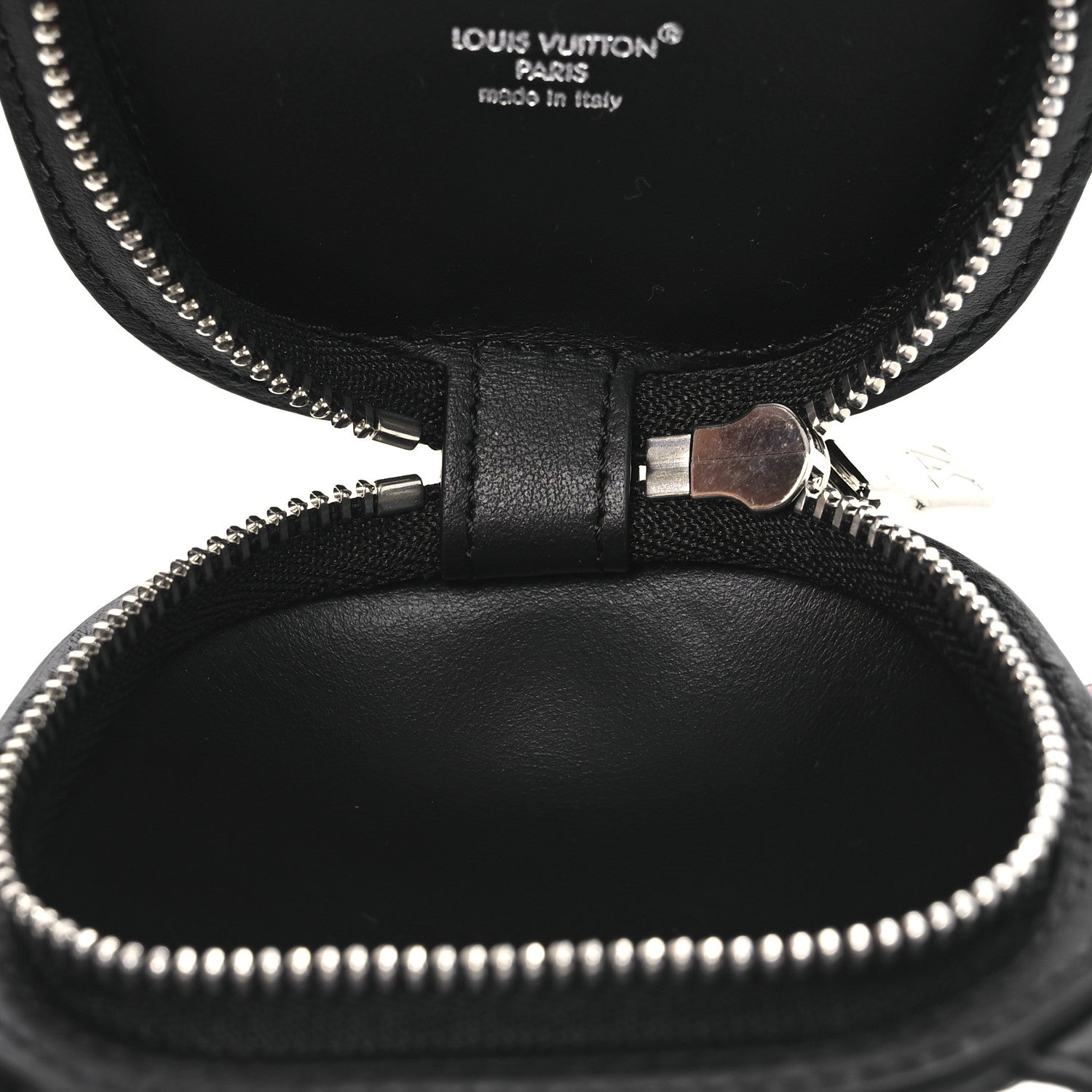 Monogram Dog Bag Charm Key Holder Black