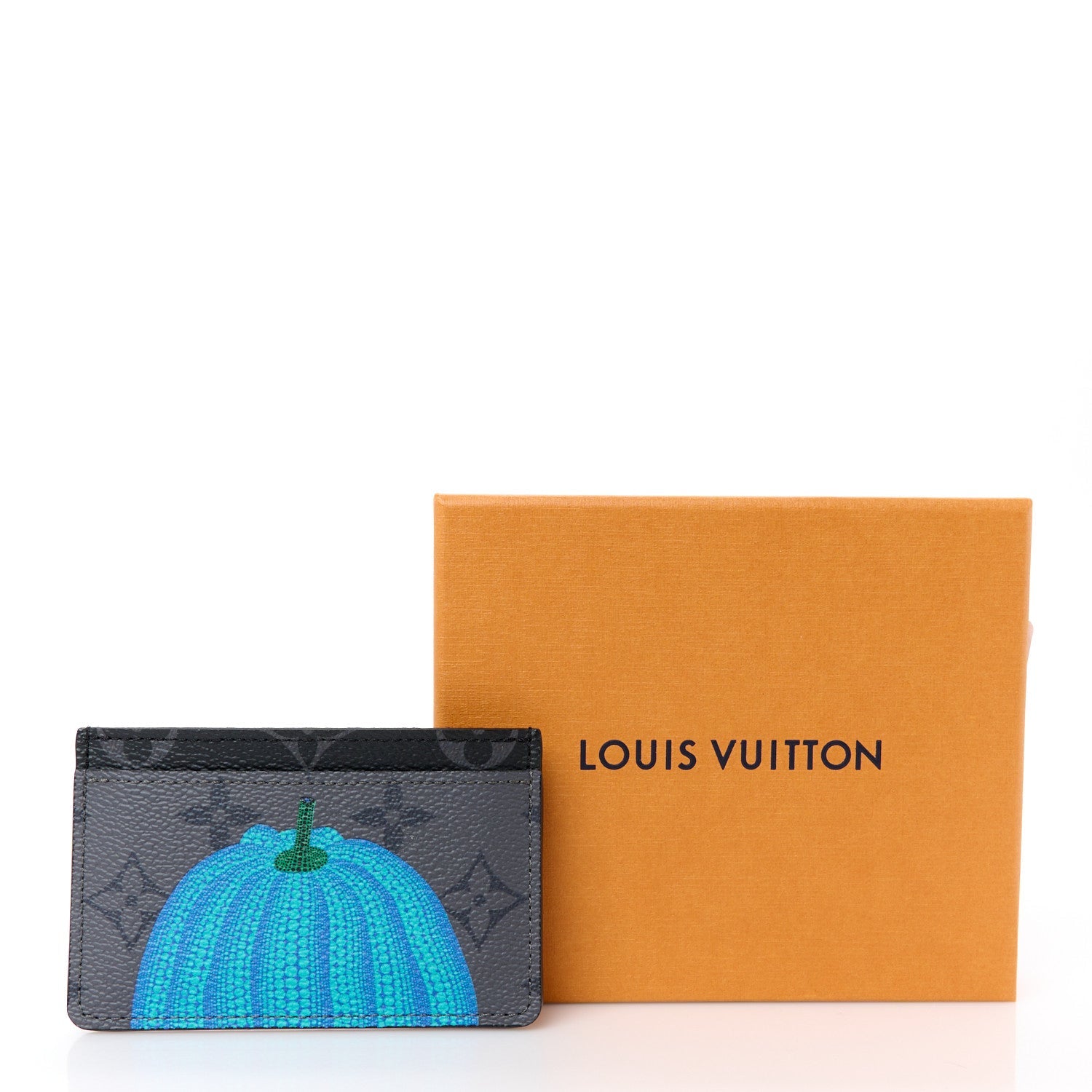 LV X YK Monogram Eclipse Reverse Pumpkin Card Holder