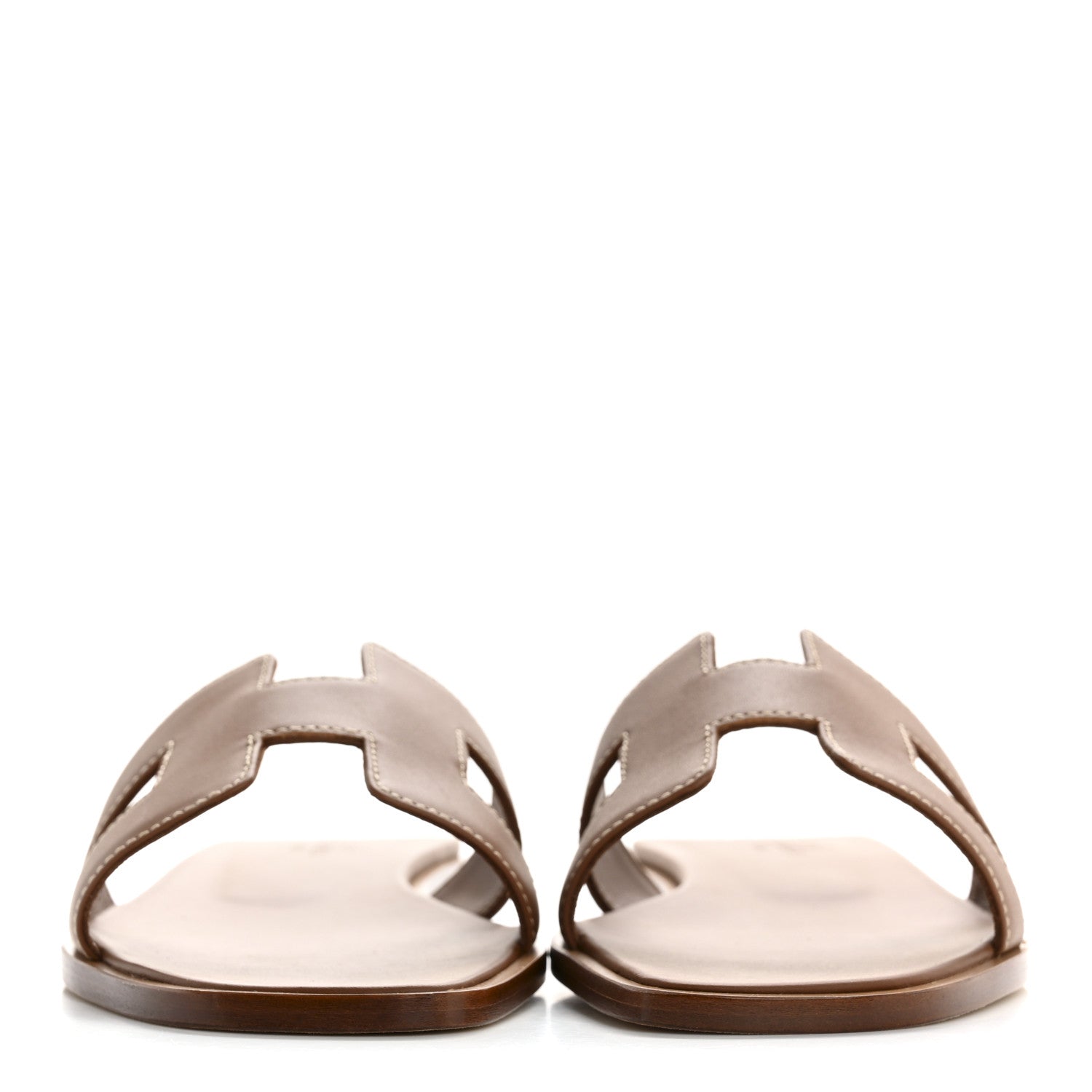 Box Calfskin Oran Sandals 37.5 Gold