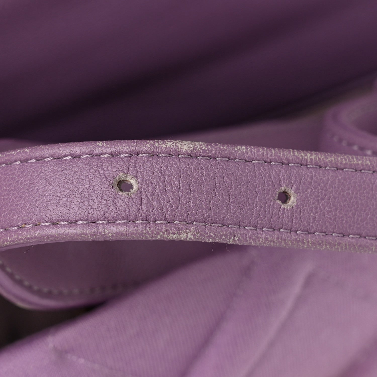 Jersey Quilted Chanel 19 Waist Bag Purple