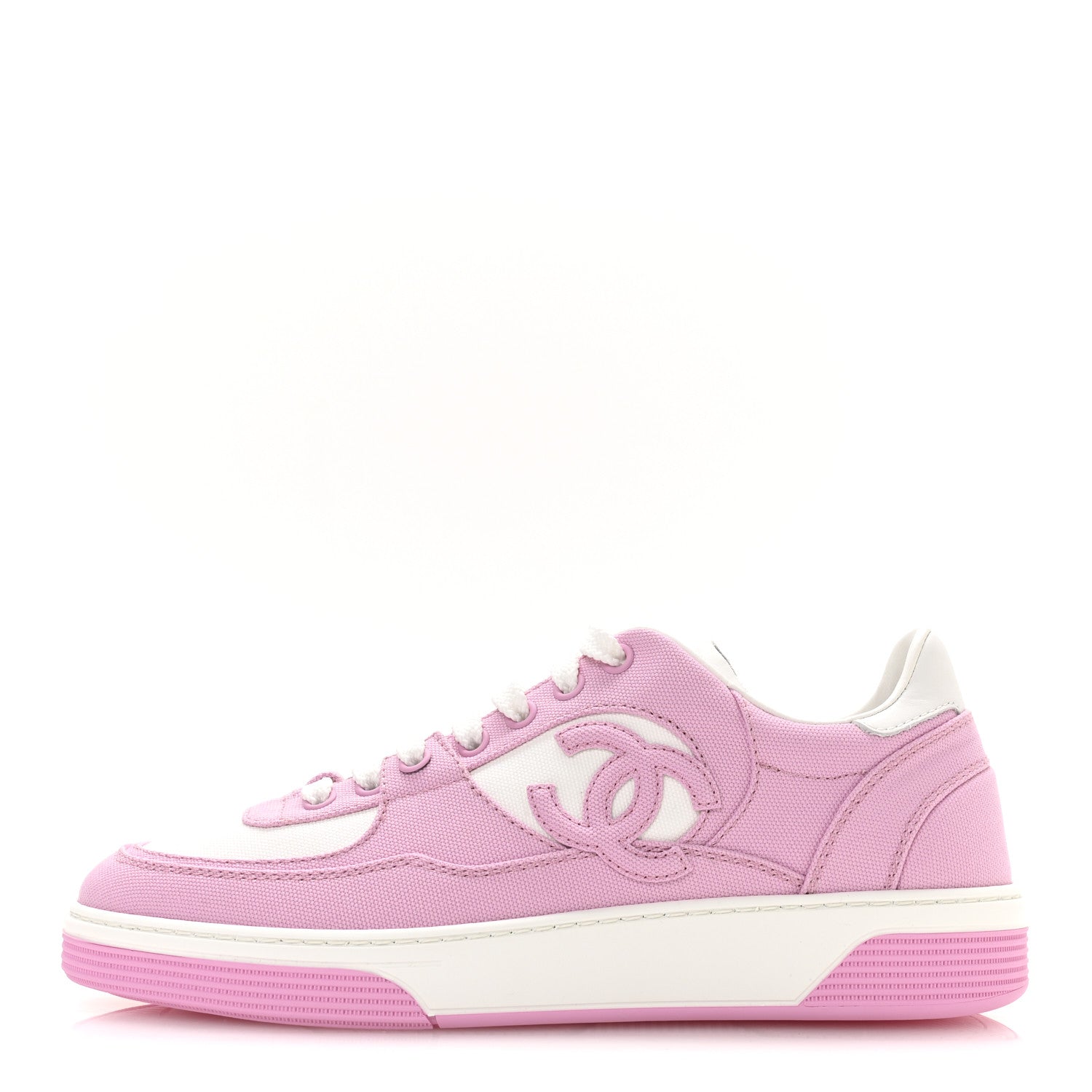 Cotton Sneakers 38 Pink White
