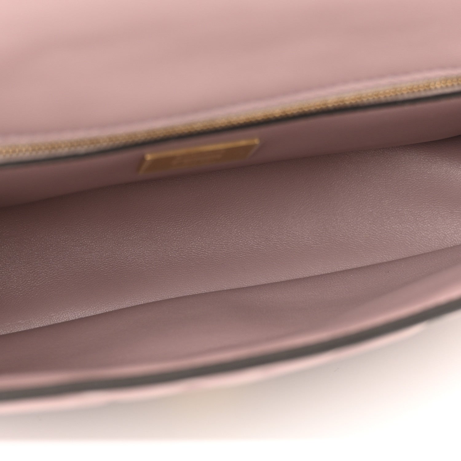 Nappa FF 1974 Embossed Baguette Mauve