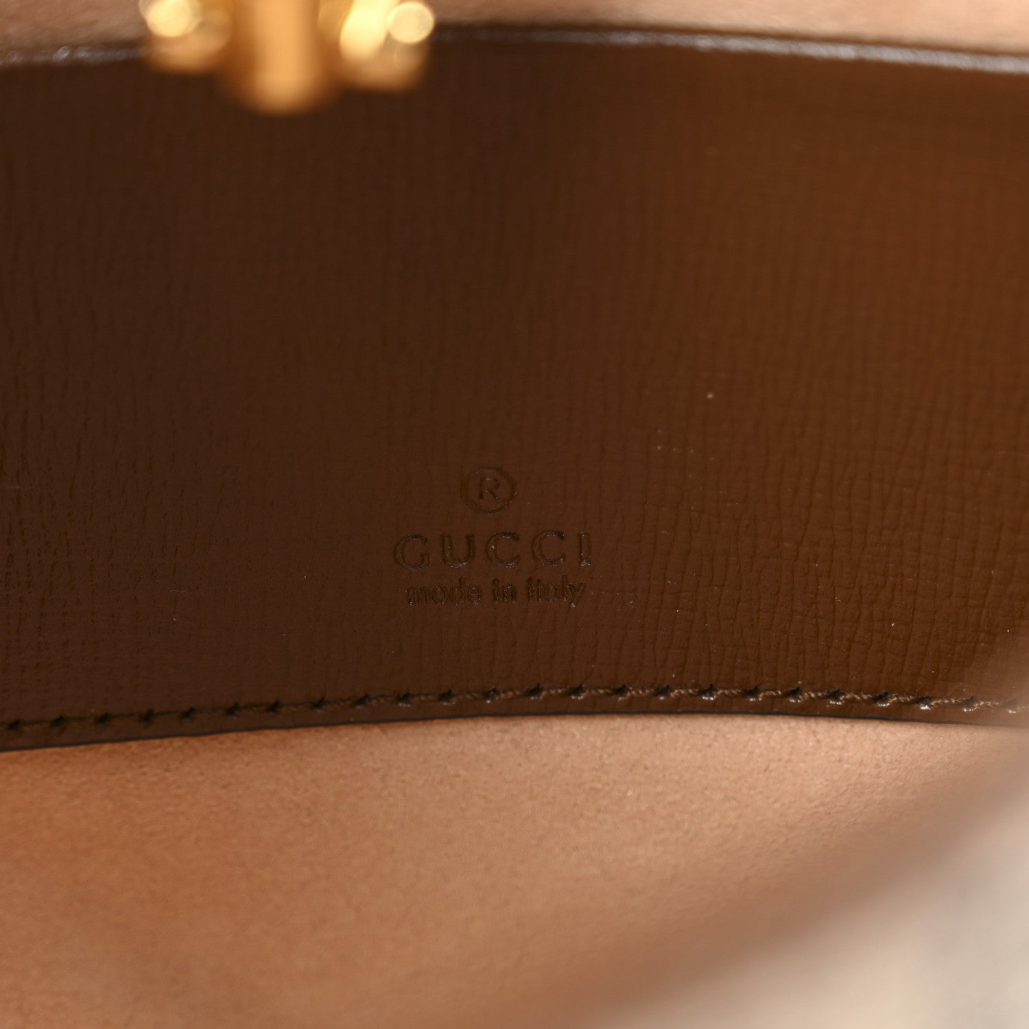 GG Supreme Monogram Azalea Calfskin Web Mini Jackie 1961 Hobo Beige Ebony Brown Sugar