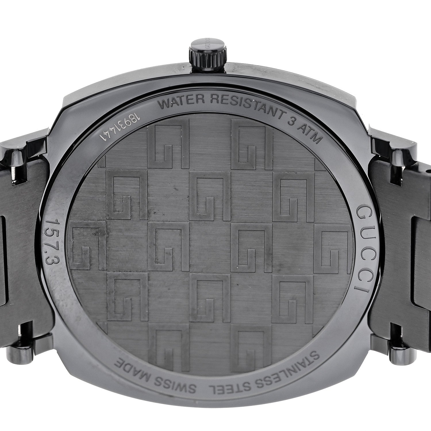 PVD Stainless Steel 38mm Grip Quartz Watch Black