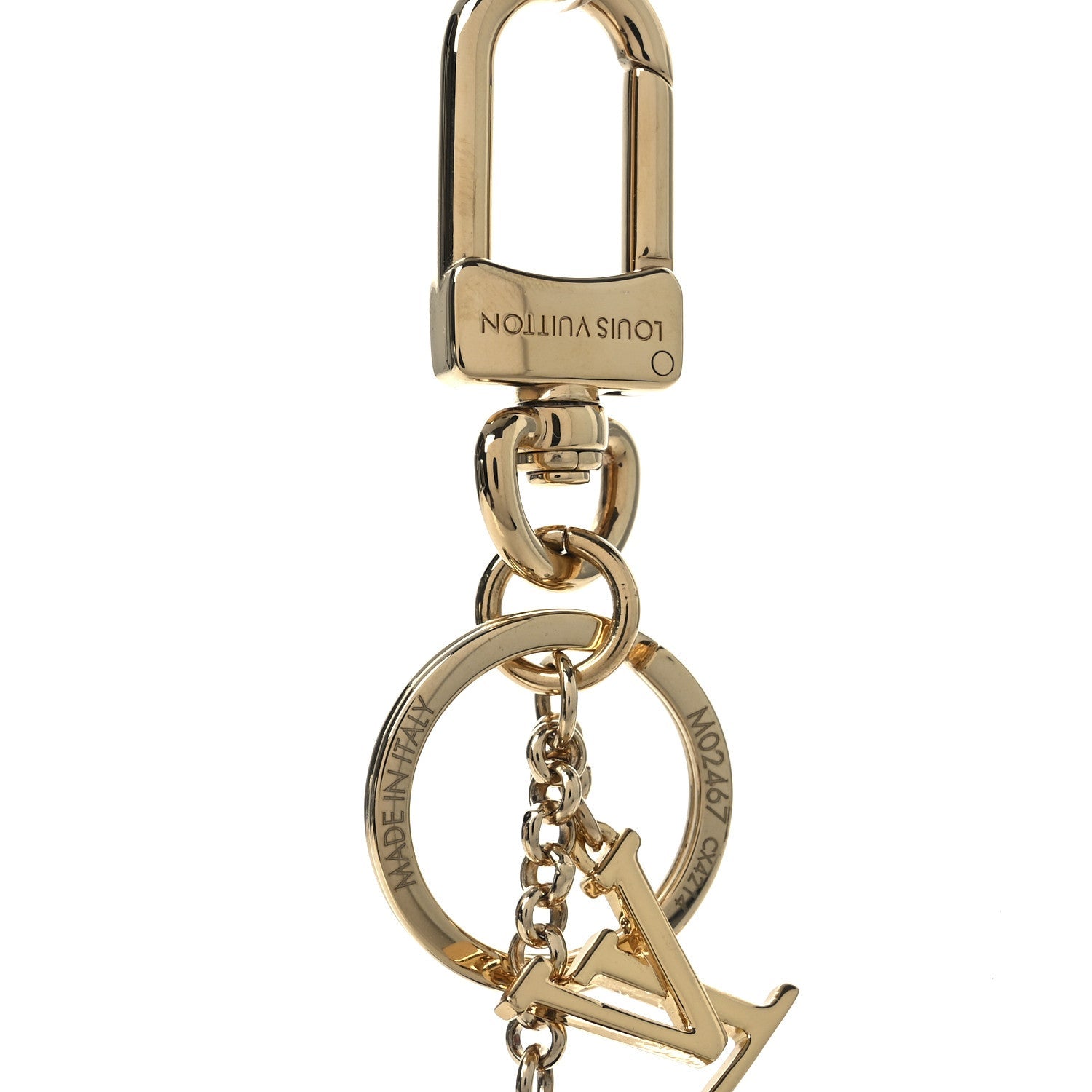 LV x TM Cowhide Monogram Superflat Panda Key Ring Bag Charm Multicolor