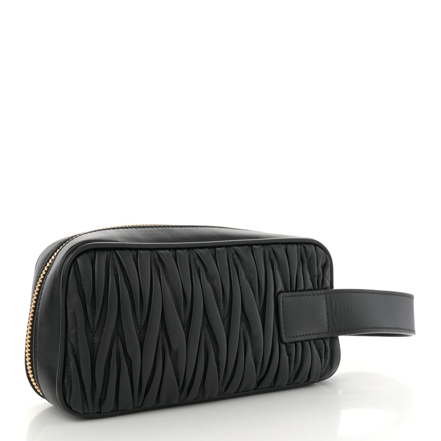 Nappa Matelasse Business Clutch Black